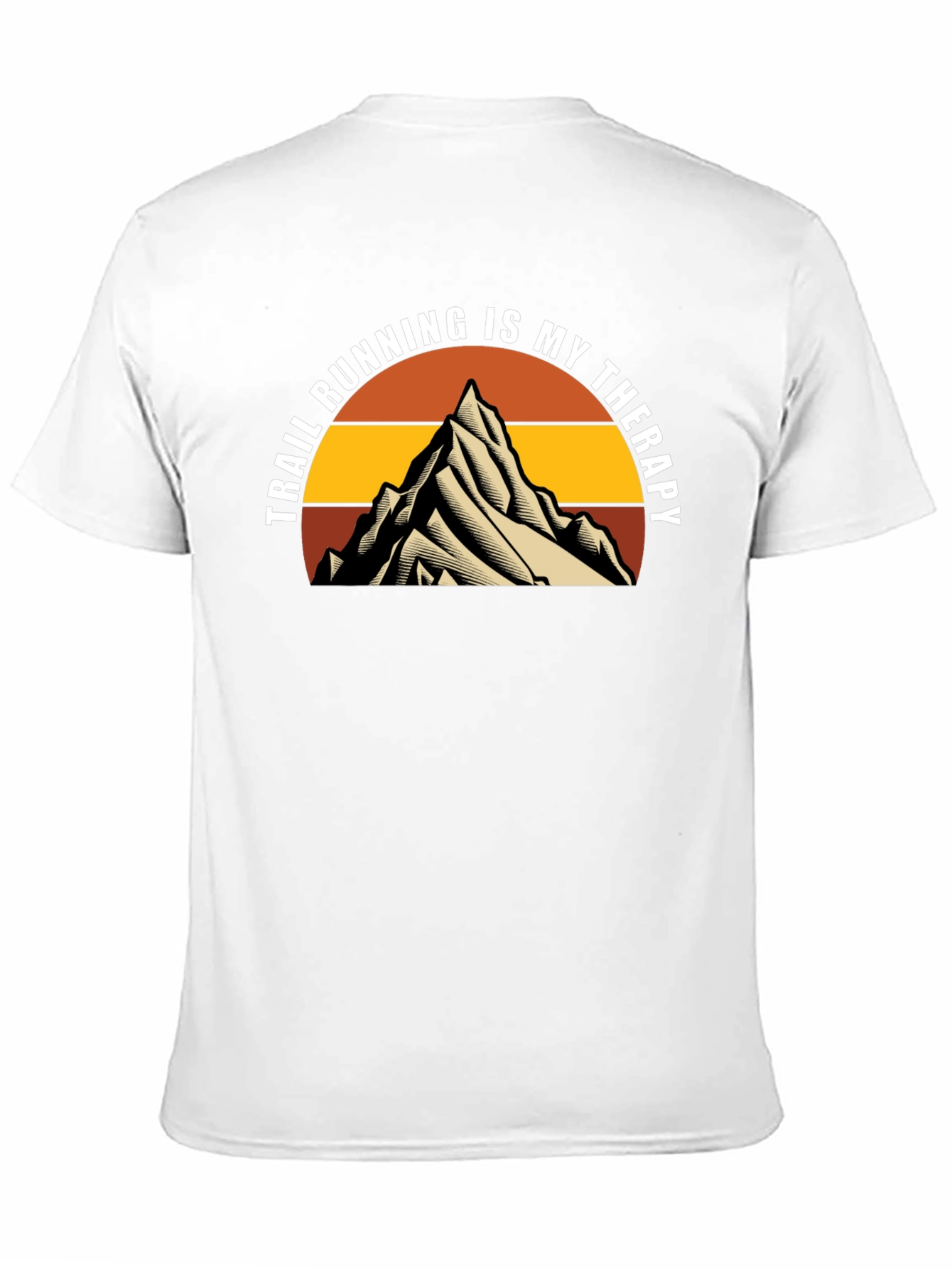 Trail Running Therapy Tee - Mountain Design