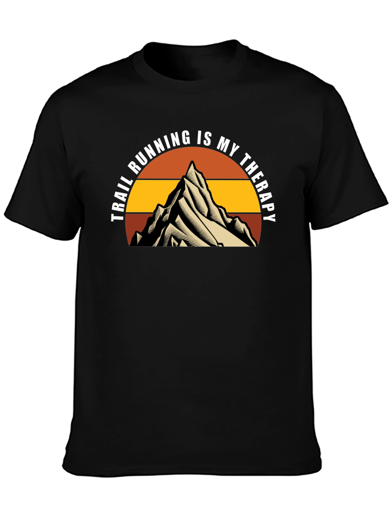 Trail Running Therapy Tee - Mountain Design