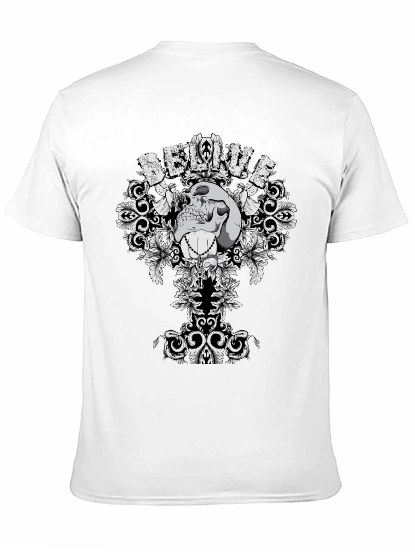 Skull Graphic Tee - Believe T-Shirt