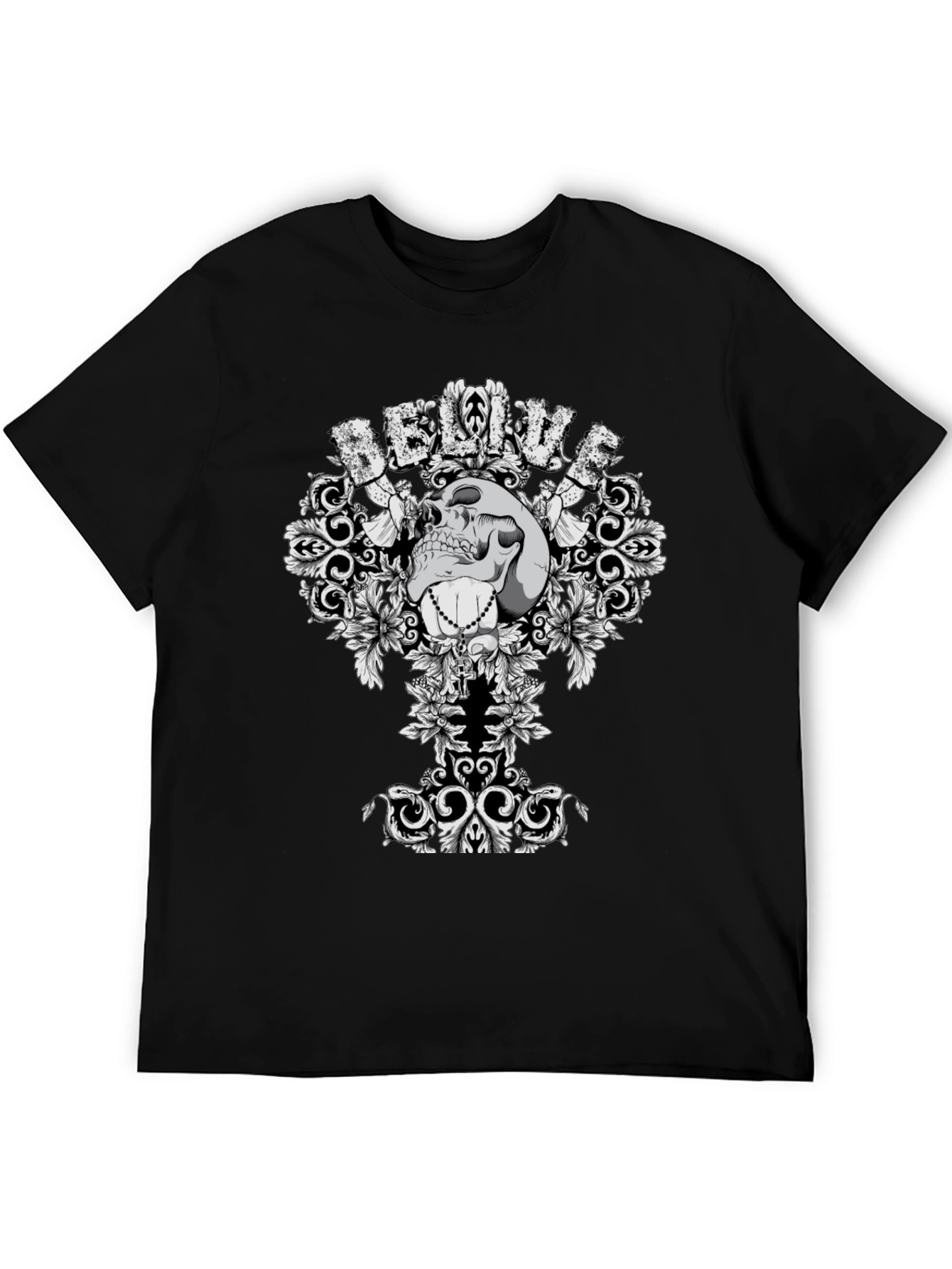 Skull Graphic Tee - Believe T-Shirt
