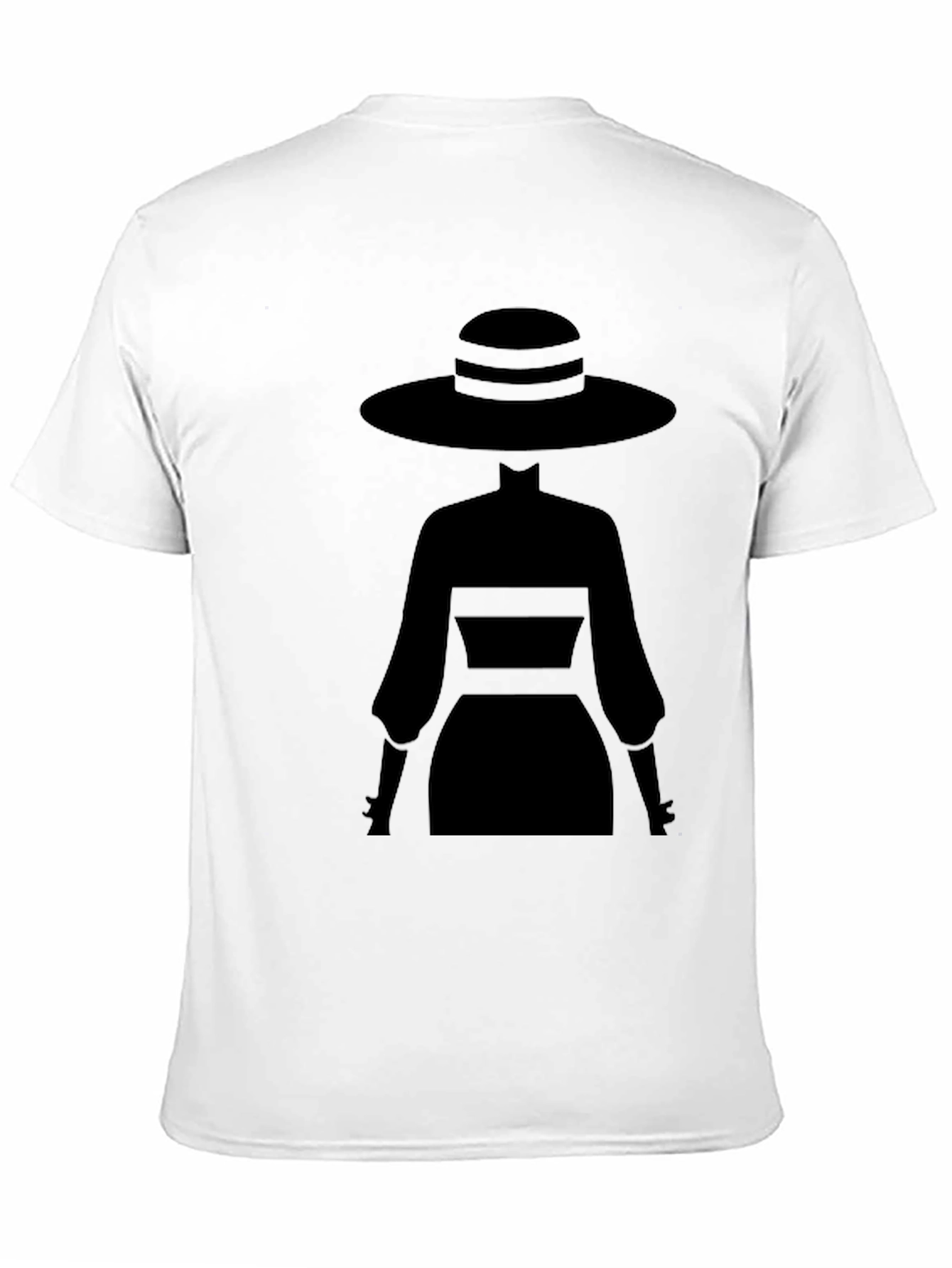 Elegant Silhouette Tee - Mystery Woman Style