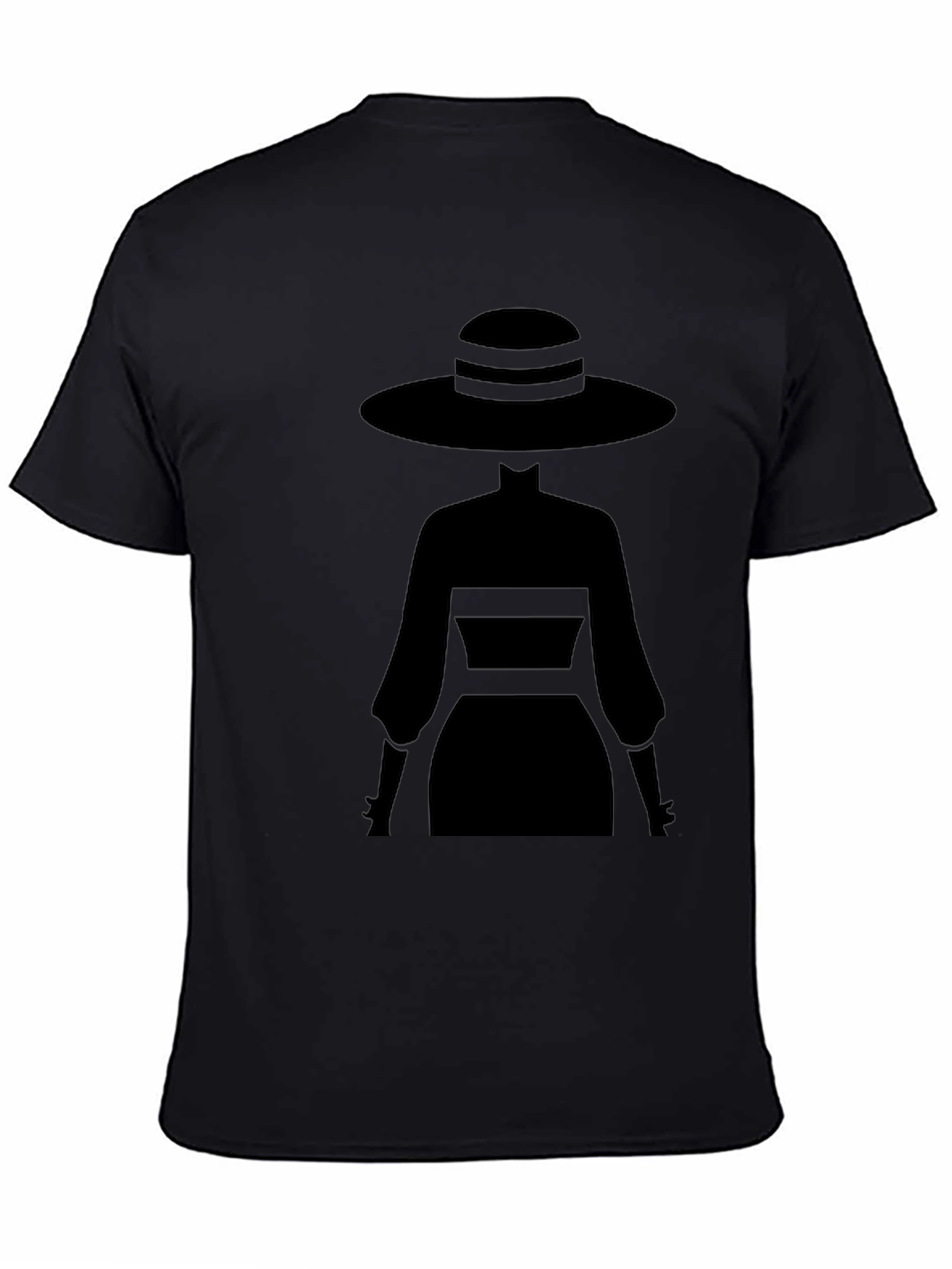 Elegant Silhouette Tee - Mystery Woman Style