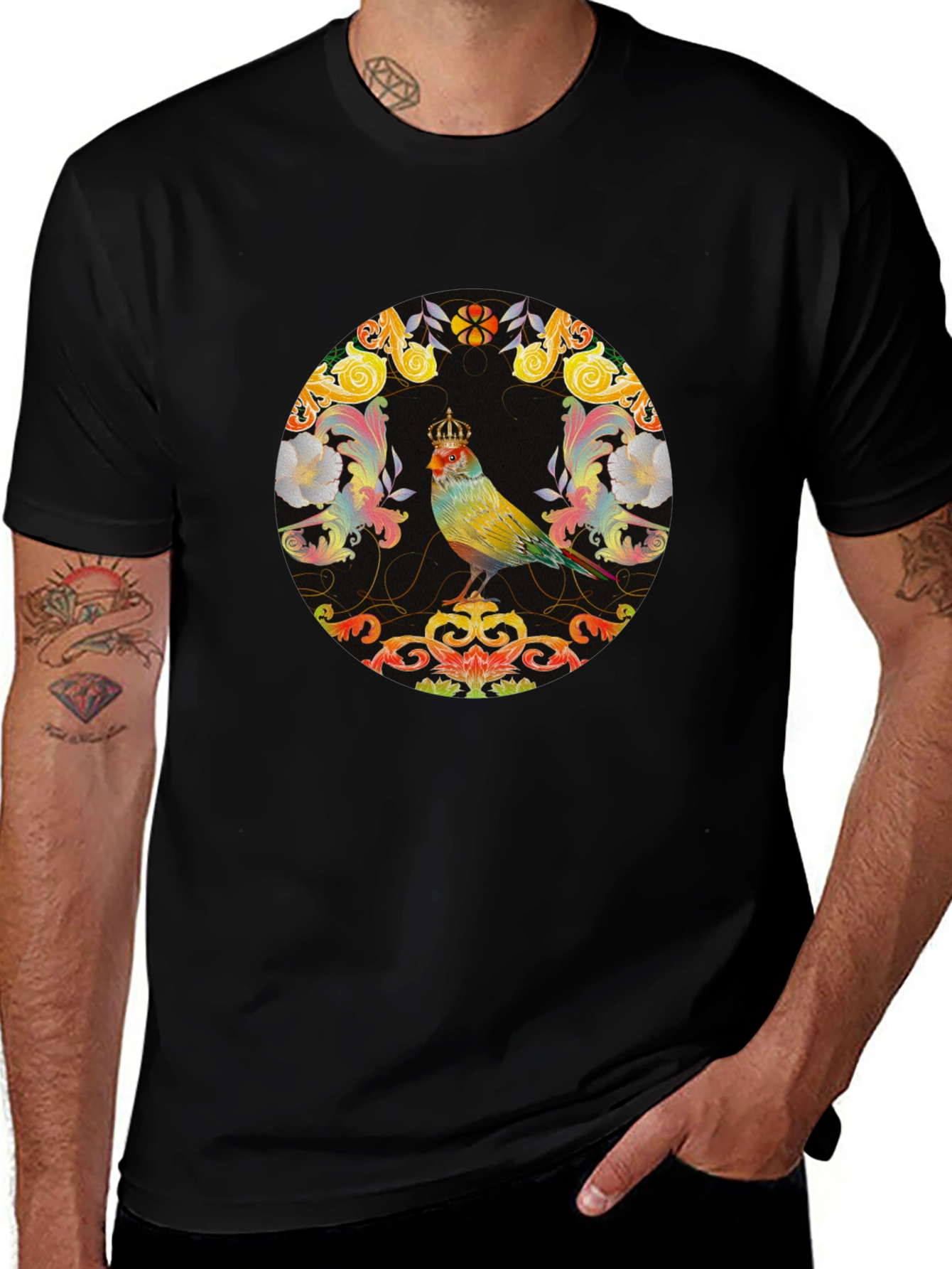 Bird King Graphic Tee - Regal Design