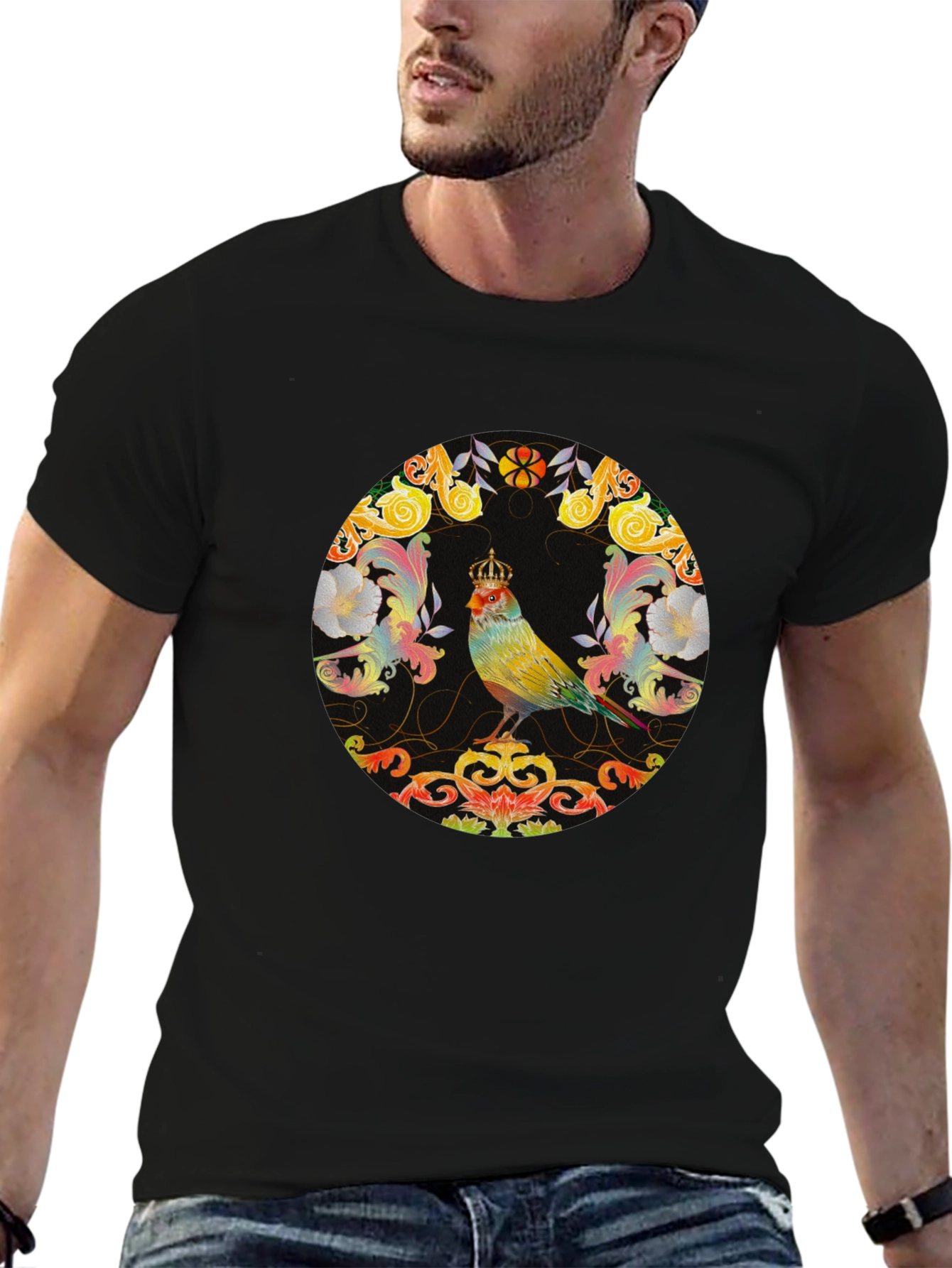 Bird King Graphic Tee - Regal Design