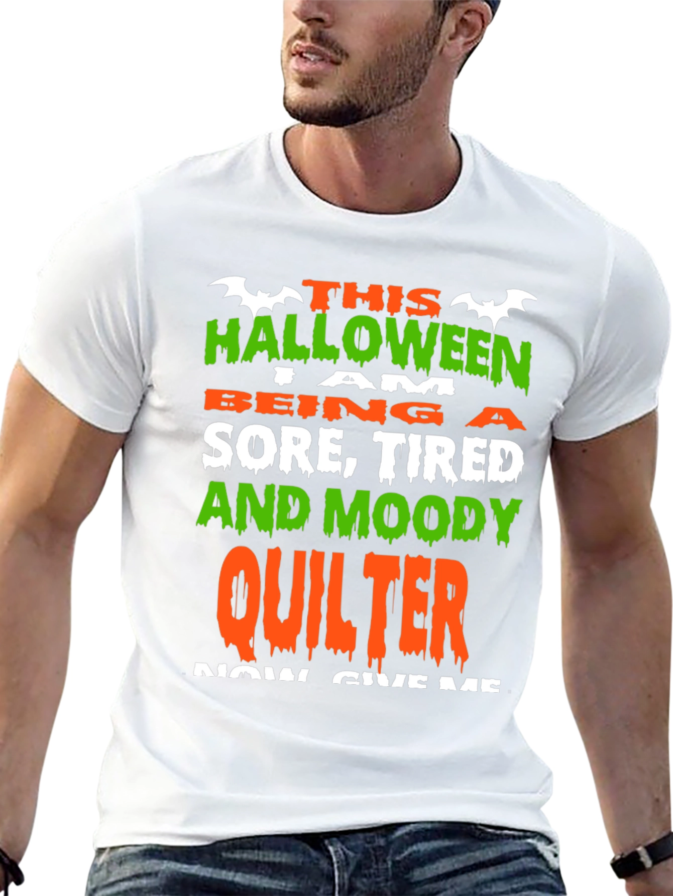 Halloween Quilter T-Shirt: Sore Tired & Moody