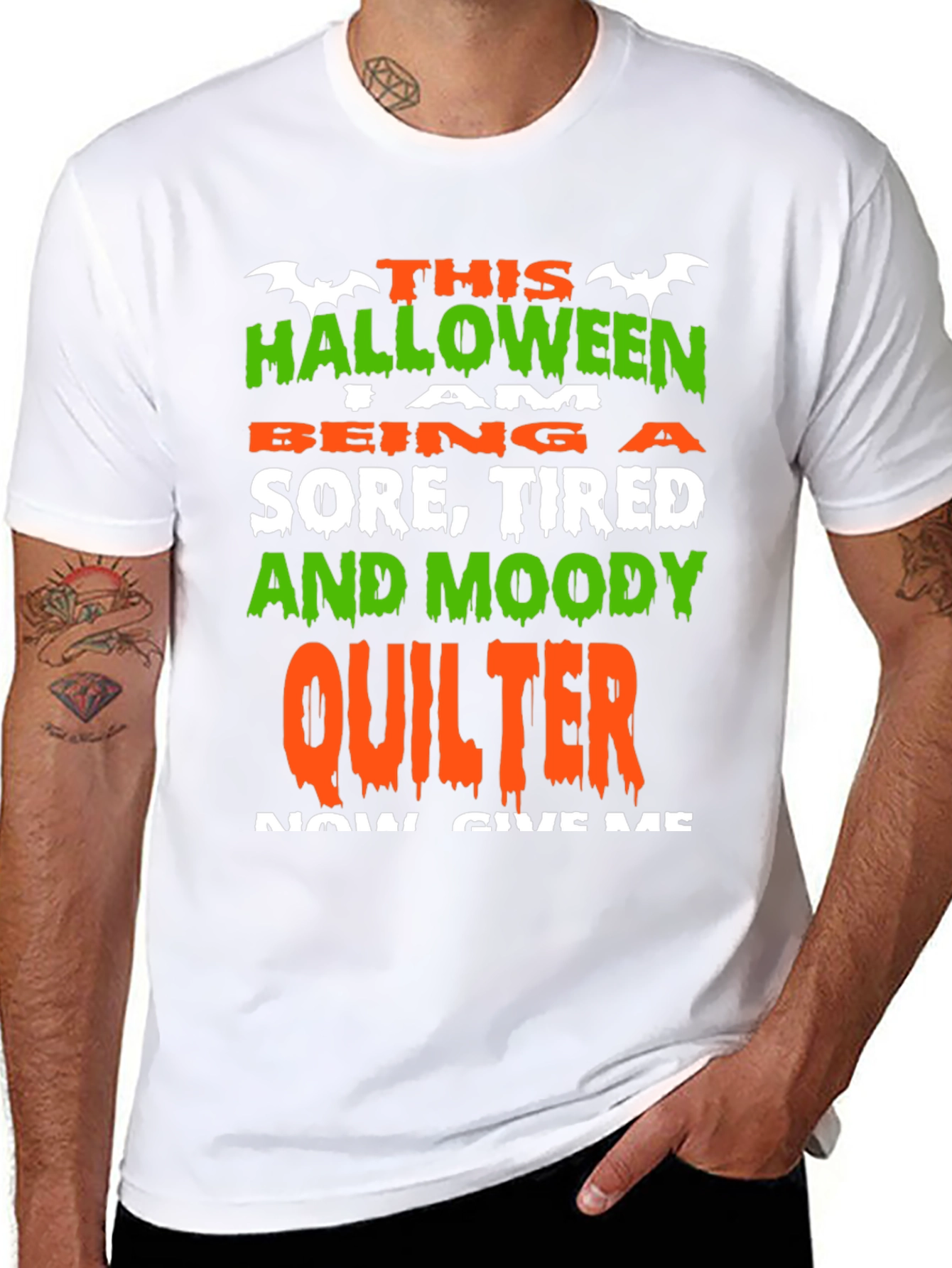 Halloween Quilter T-Shirt: Sore Tired & Moody