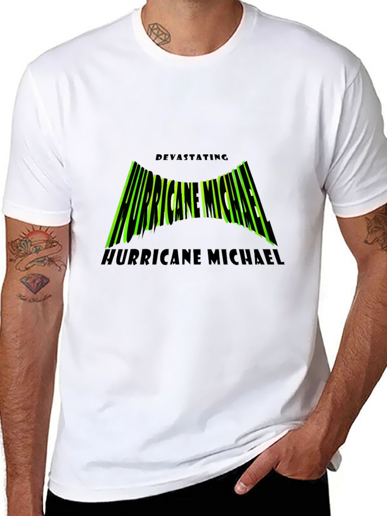 Hurricane Michael Tee - Black Graphic T-Shirt