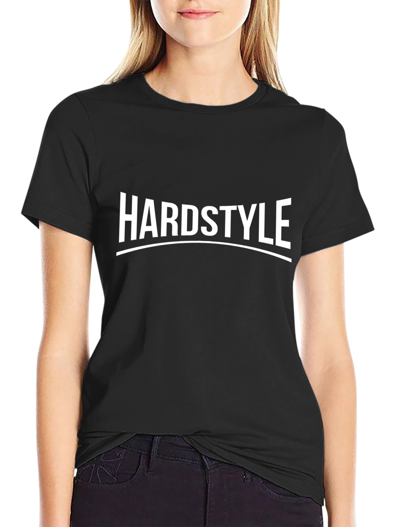 Hardstyle Graphic Tee - Black Cotton T-Shirt