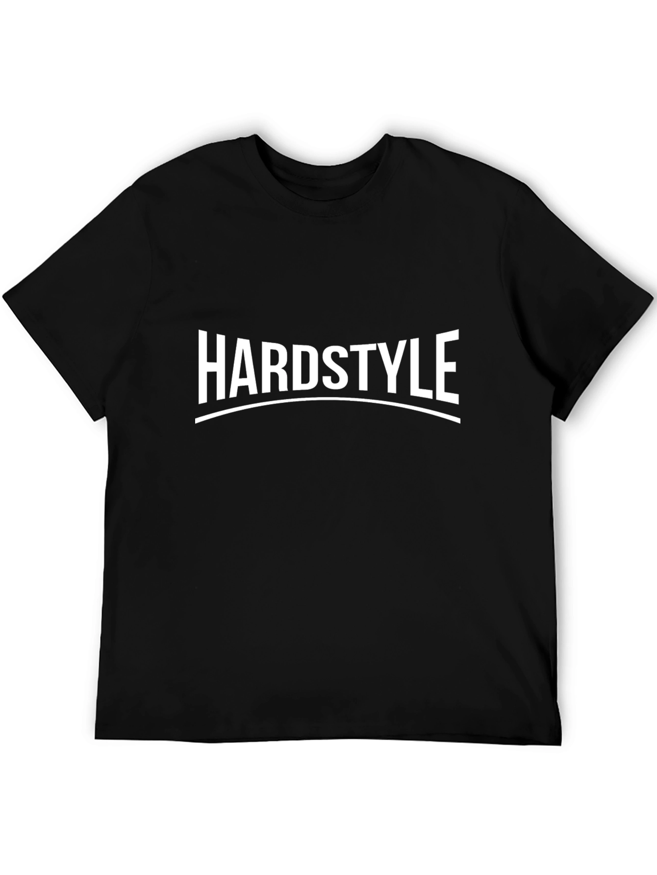 Hardstyle Graphic Tee - Black Cotton T-Shirt