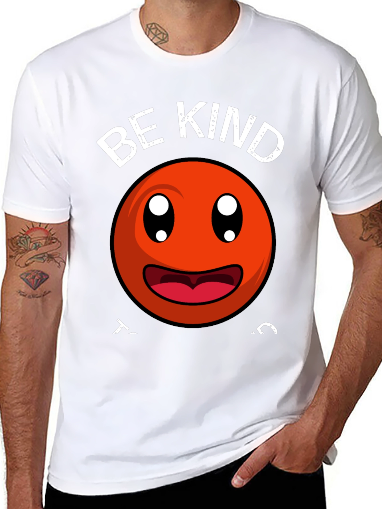 Be Kind Smiley Face Graphic T-Shirt