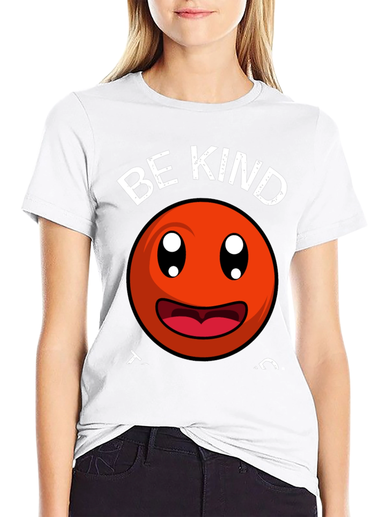 Be Kind Smiley Face Graphic T-Shirt