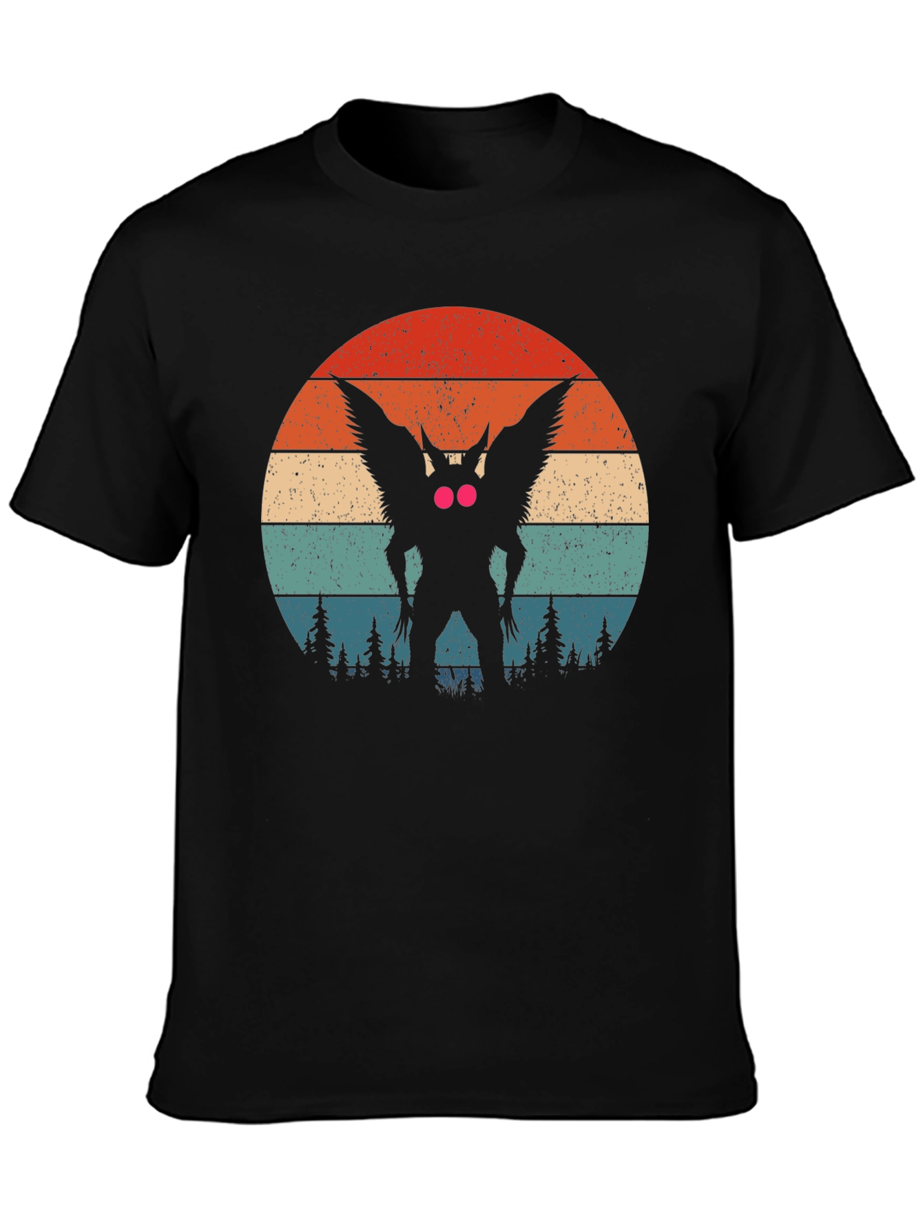 Mothman Retro Sunset T-Shirt