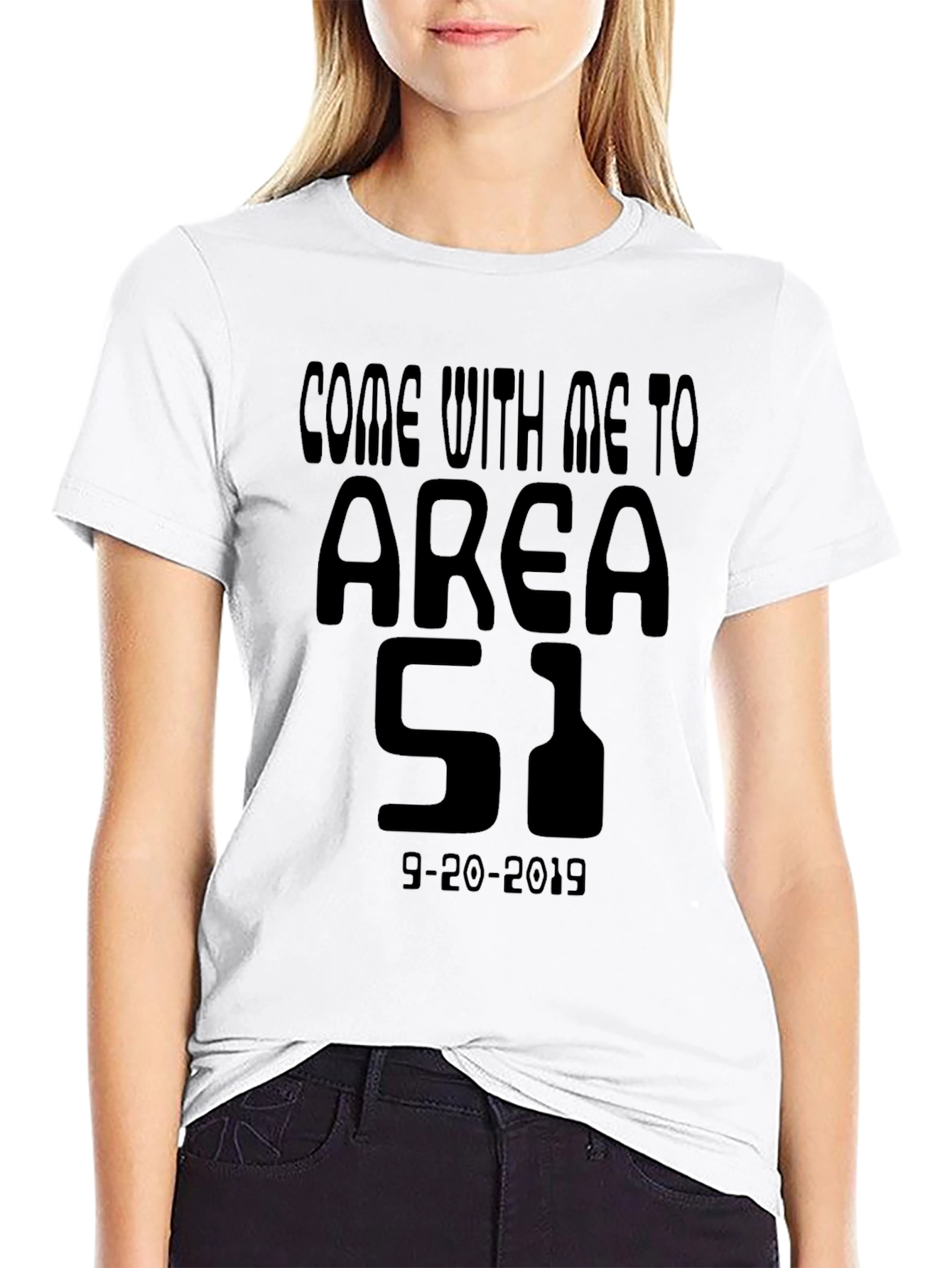 Area 51 Black Graphic Tee