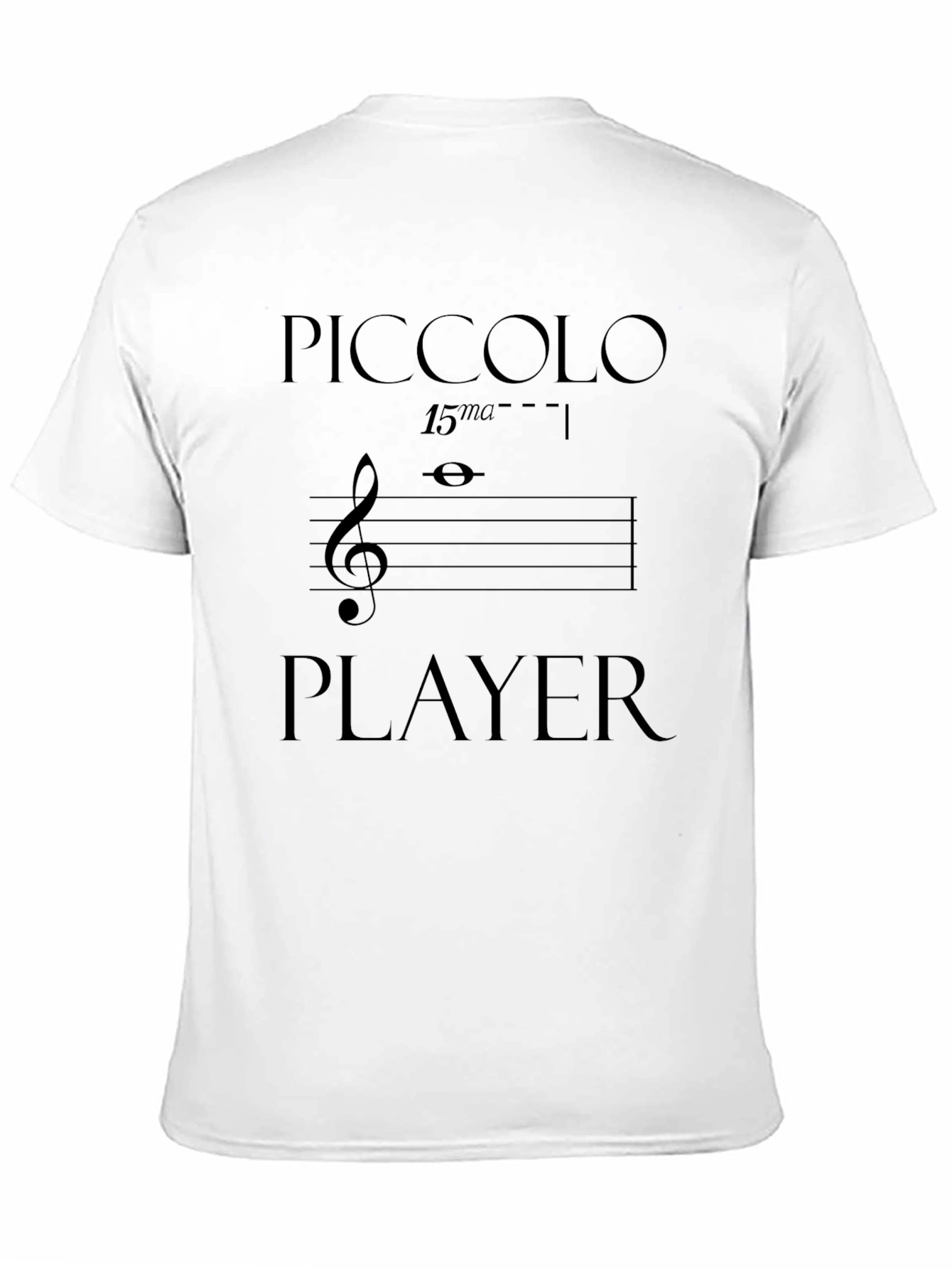 Piccolo Player T-Shirt - Musical Humor Tee