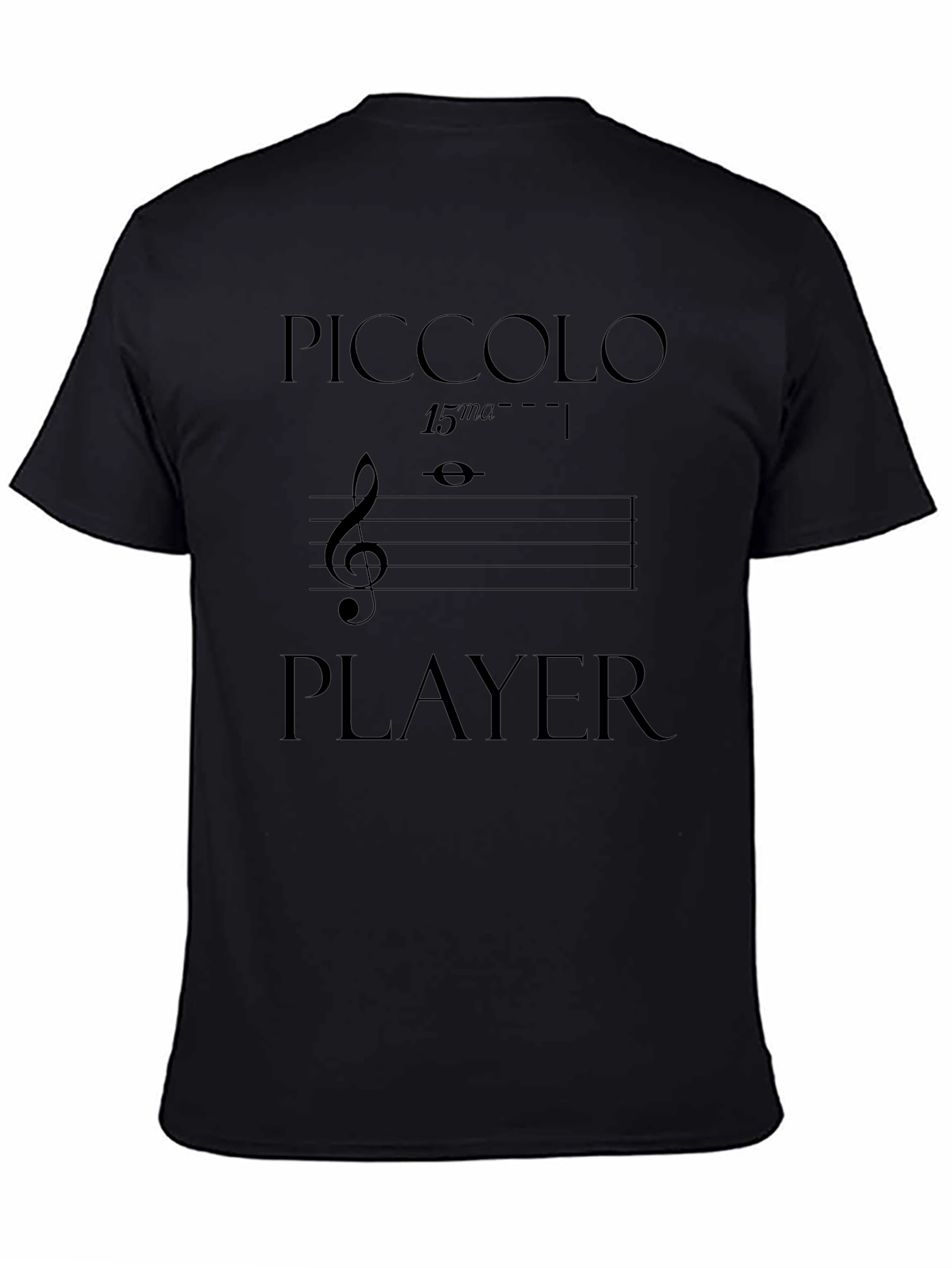 Piccolo Player T-Shirt - Musical Humor Tee