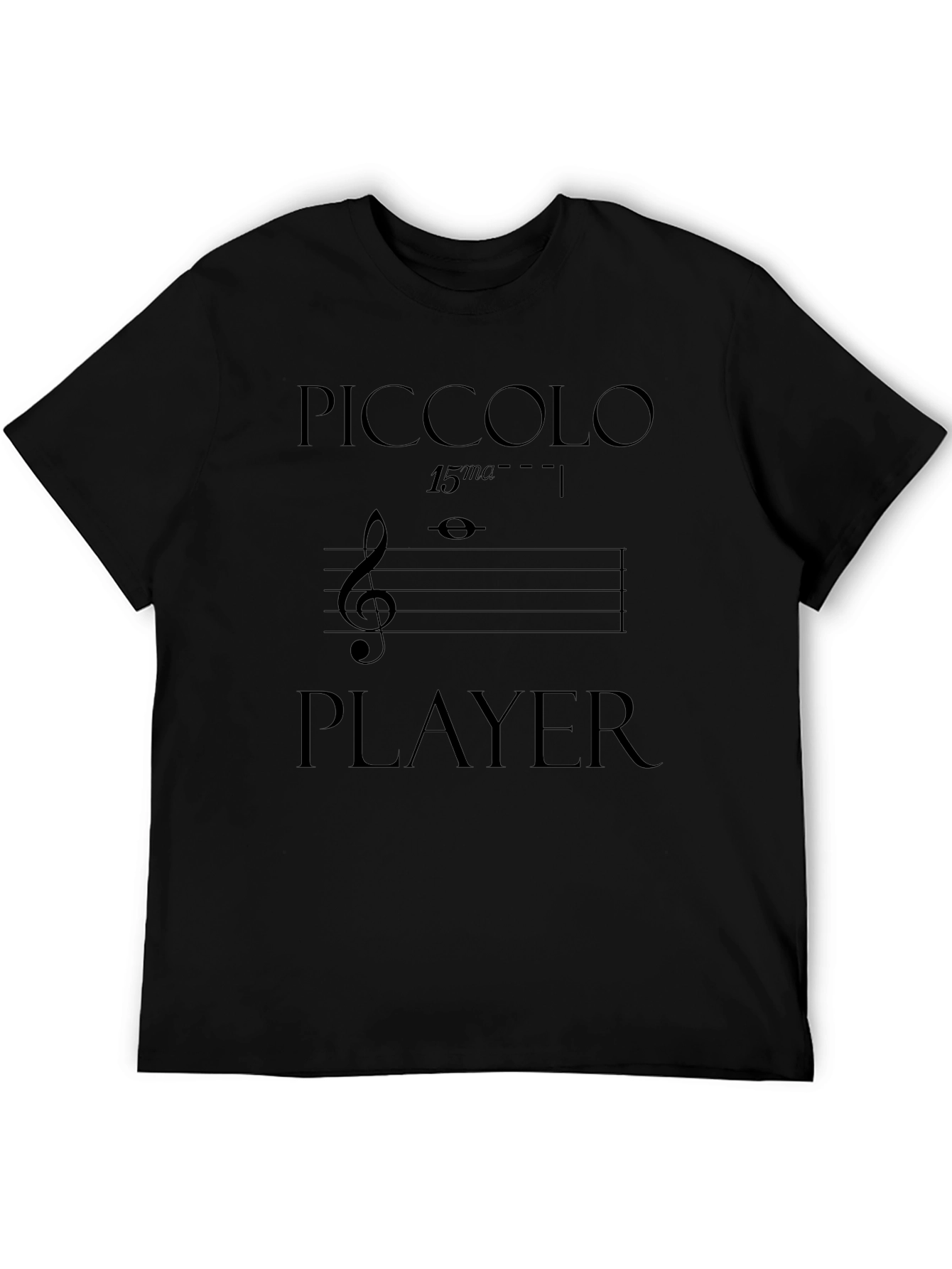 Piccolo Player T-Shirt - Musical Humor Tee
