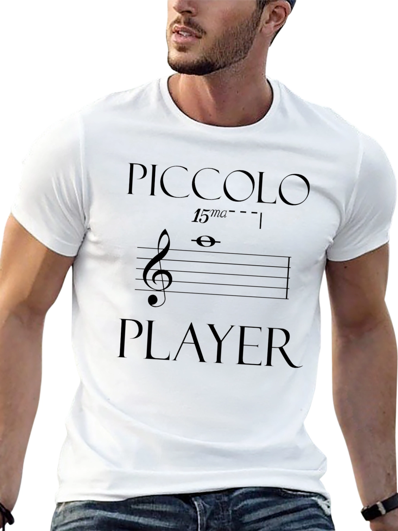 Piccolo Player T-Shirt - Musical Humor Tee