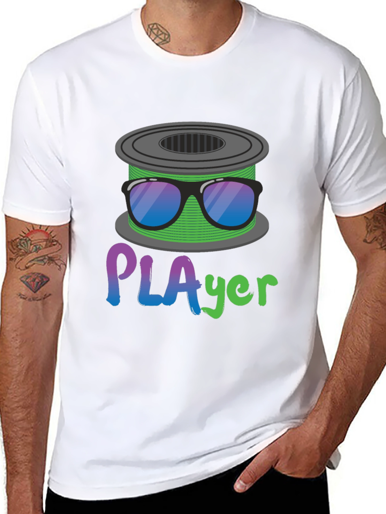 PLAyer T-Shirt - 3D Printing Filament Humor Tee