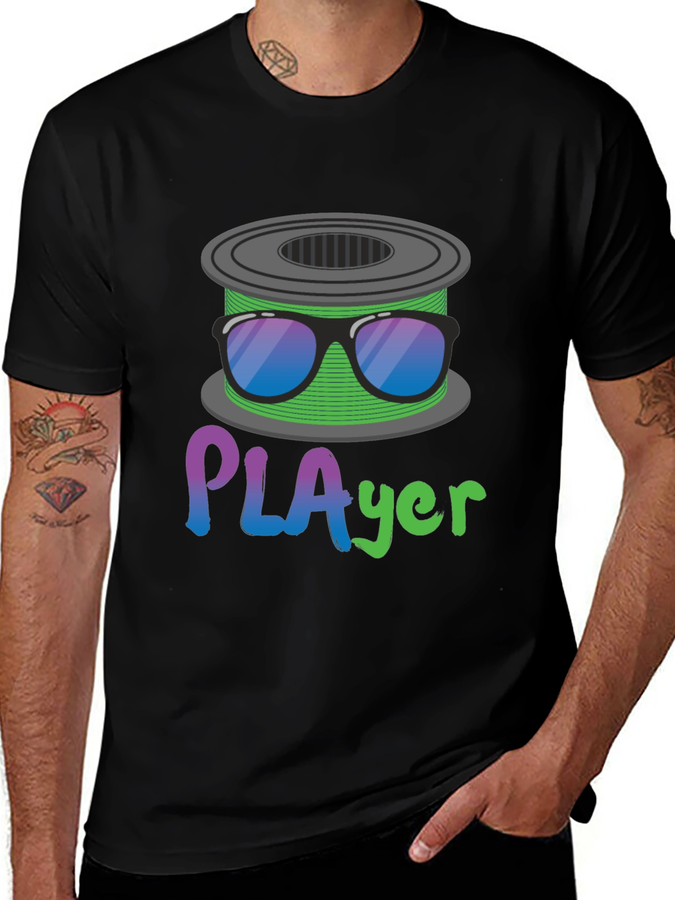 PLAyer T-Shirt - 3D Printing Filament Humor Tee