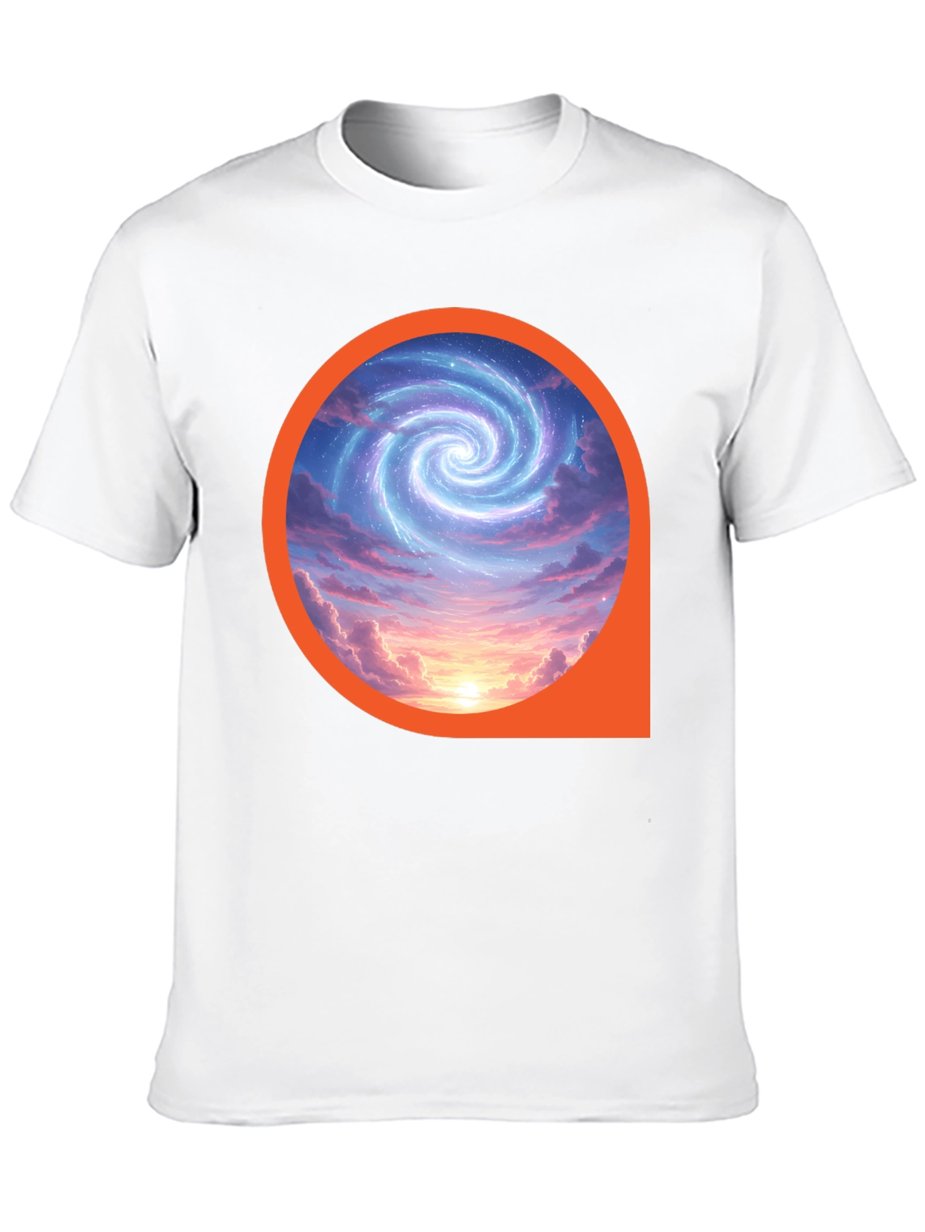 Cosmic Swirl Graphic Tee - Modern Style