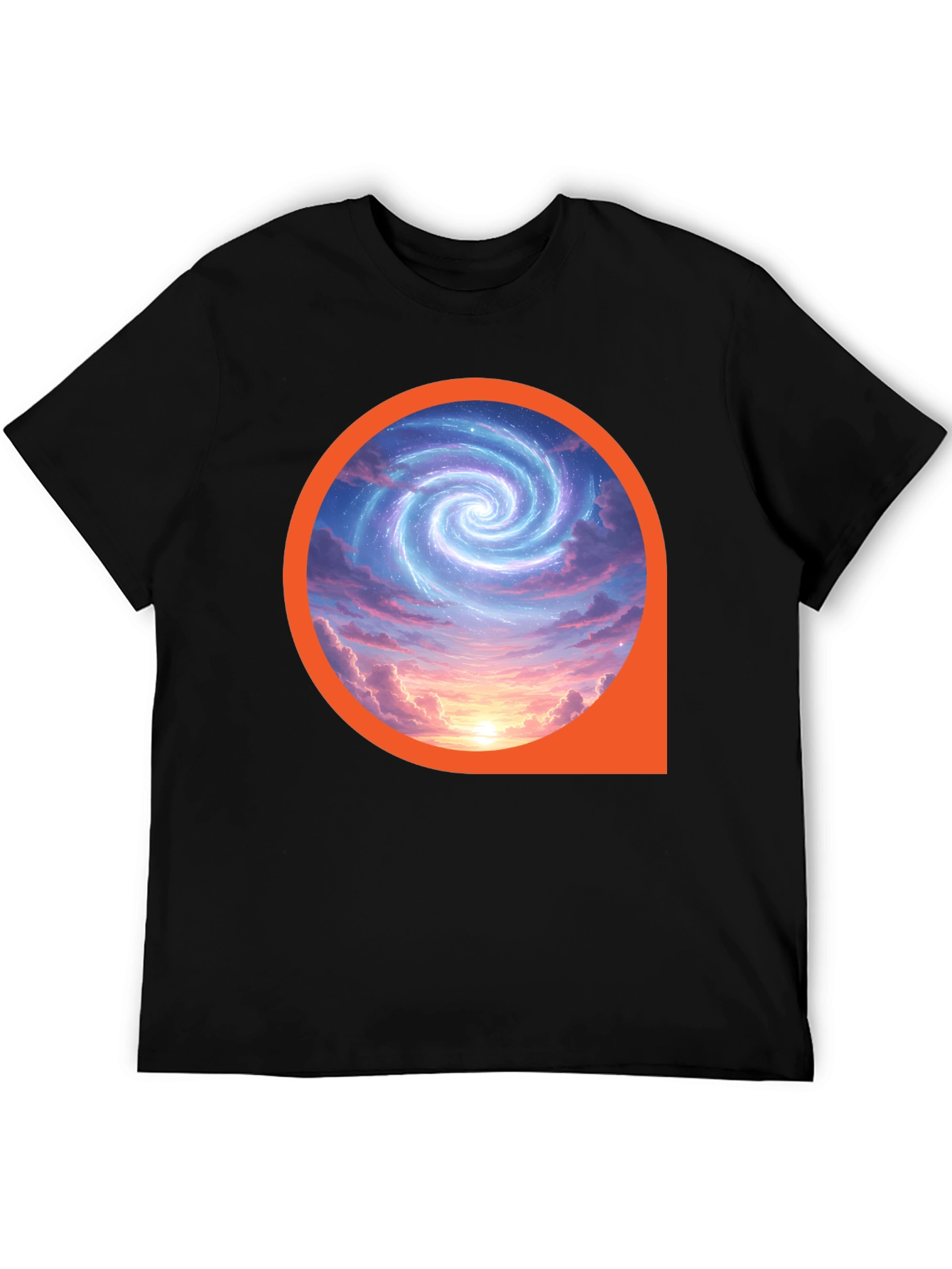 Cosmic Swirl Graphic Tee - Modern Style