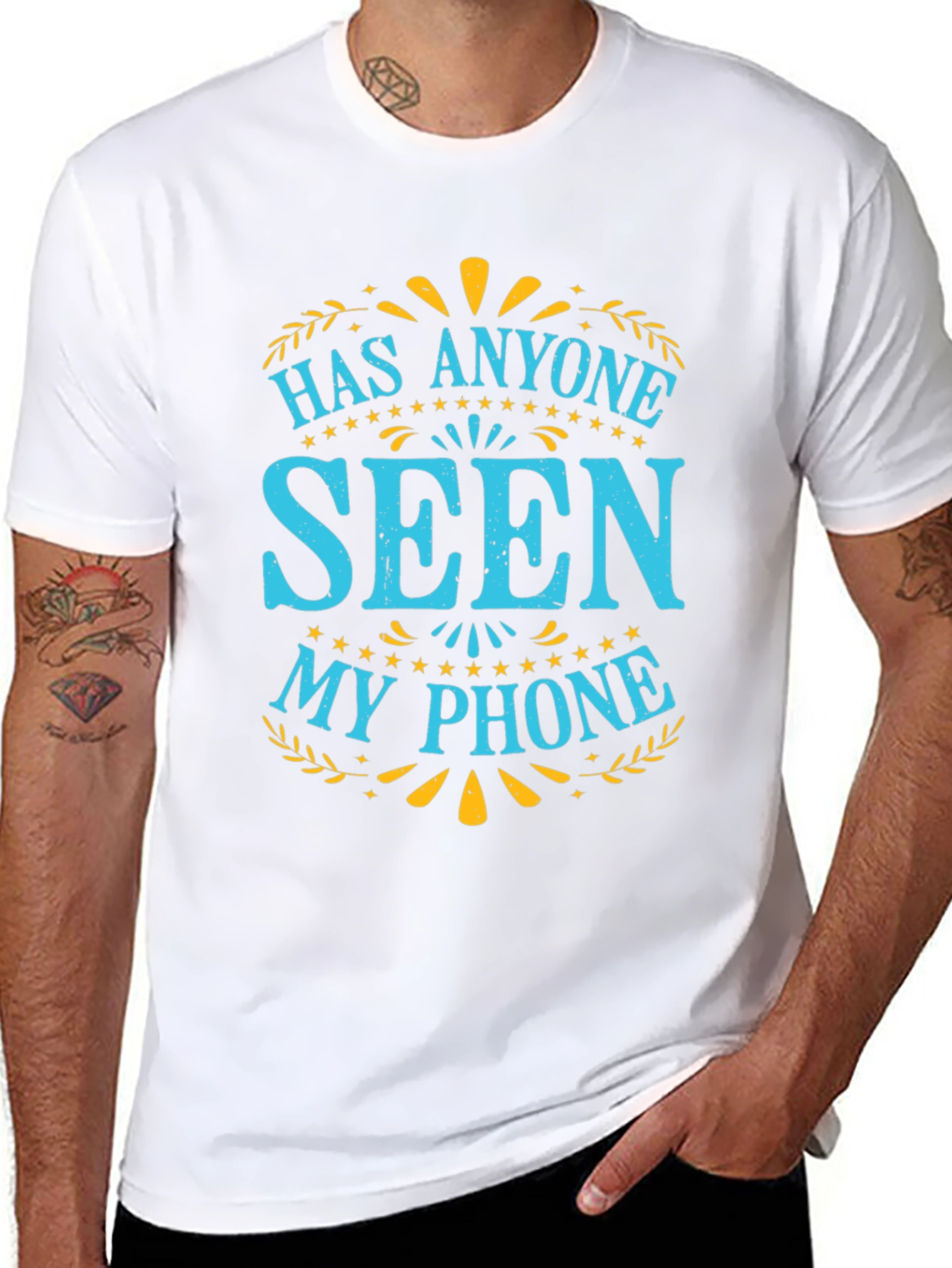 Funny Lost Phone Graphic Tee