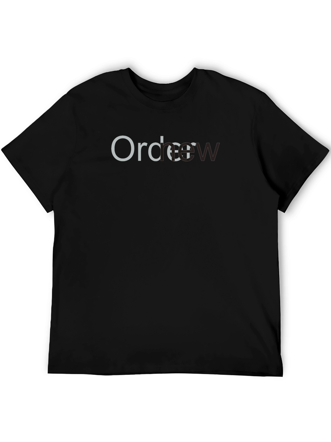 Order Now Black Crewneck T-Shirt