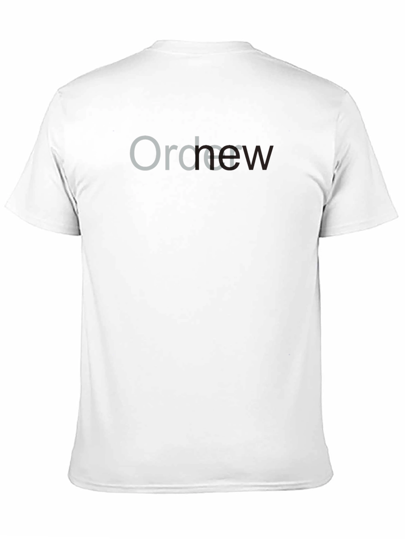 Order Now Black Crewneck T-Shirt