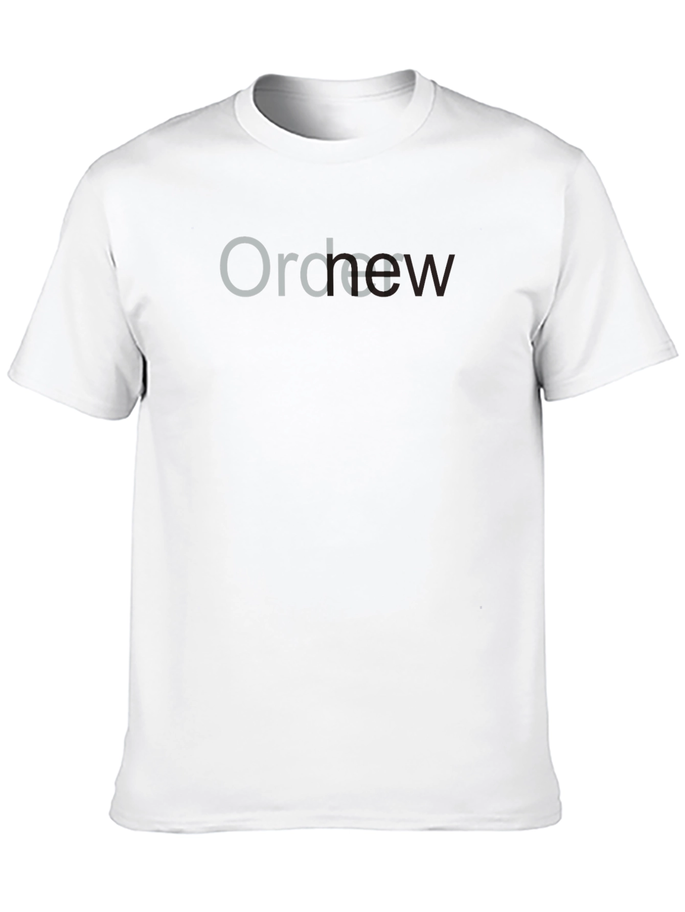 Order Now Black Crewneck T-Shirt