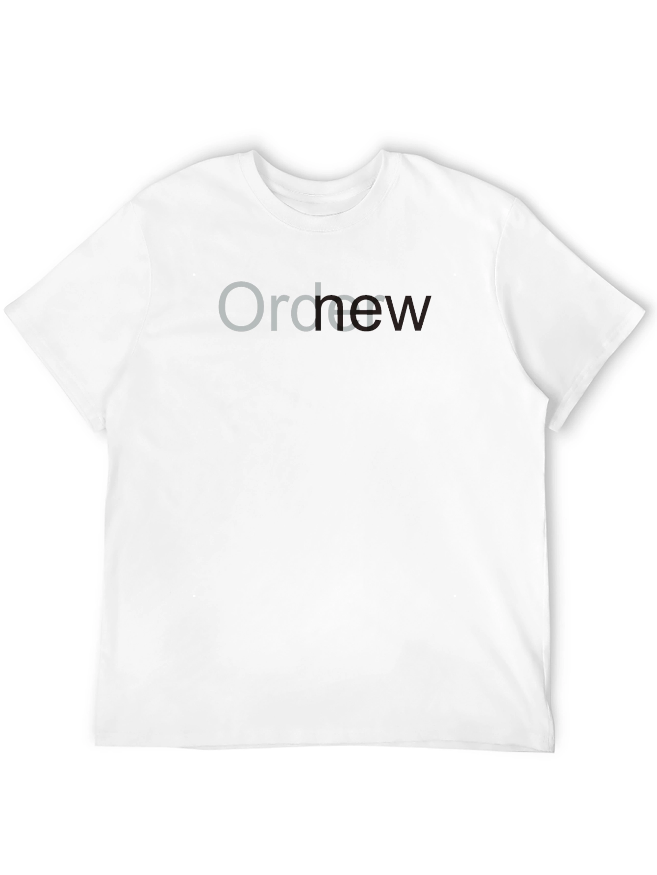 Order Now Black Crewneck T-Shirt
