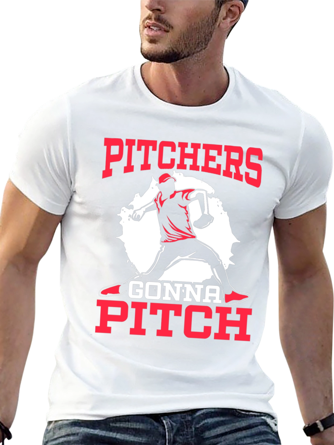 Pitchers Gonna Pitch Baseball T-Shirt