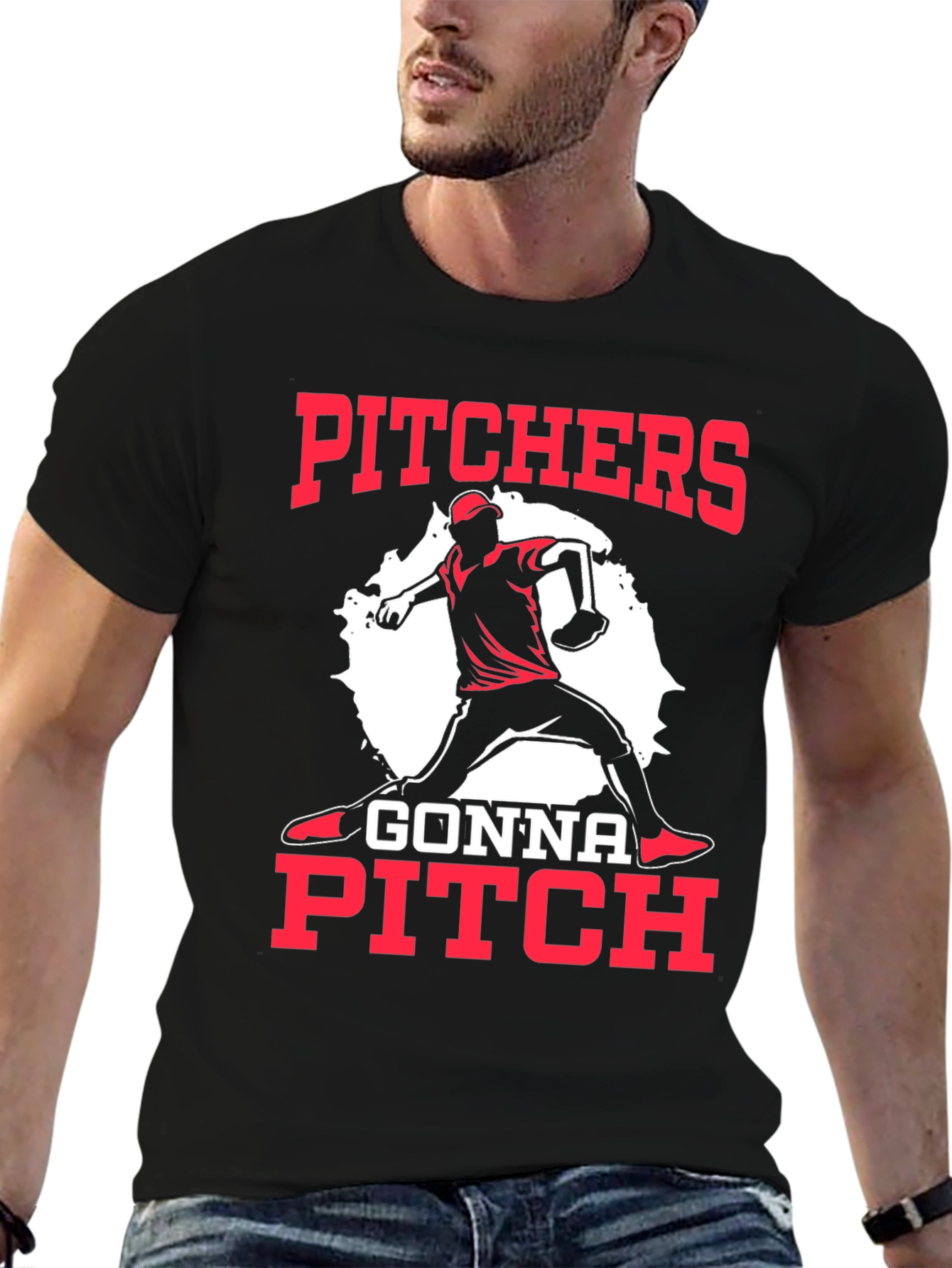 Pitchers Gonna Pitch Baseball T-Shirt