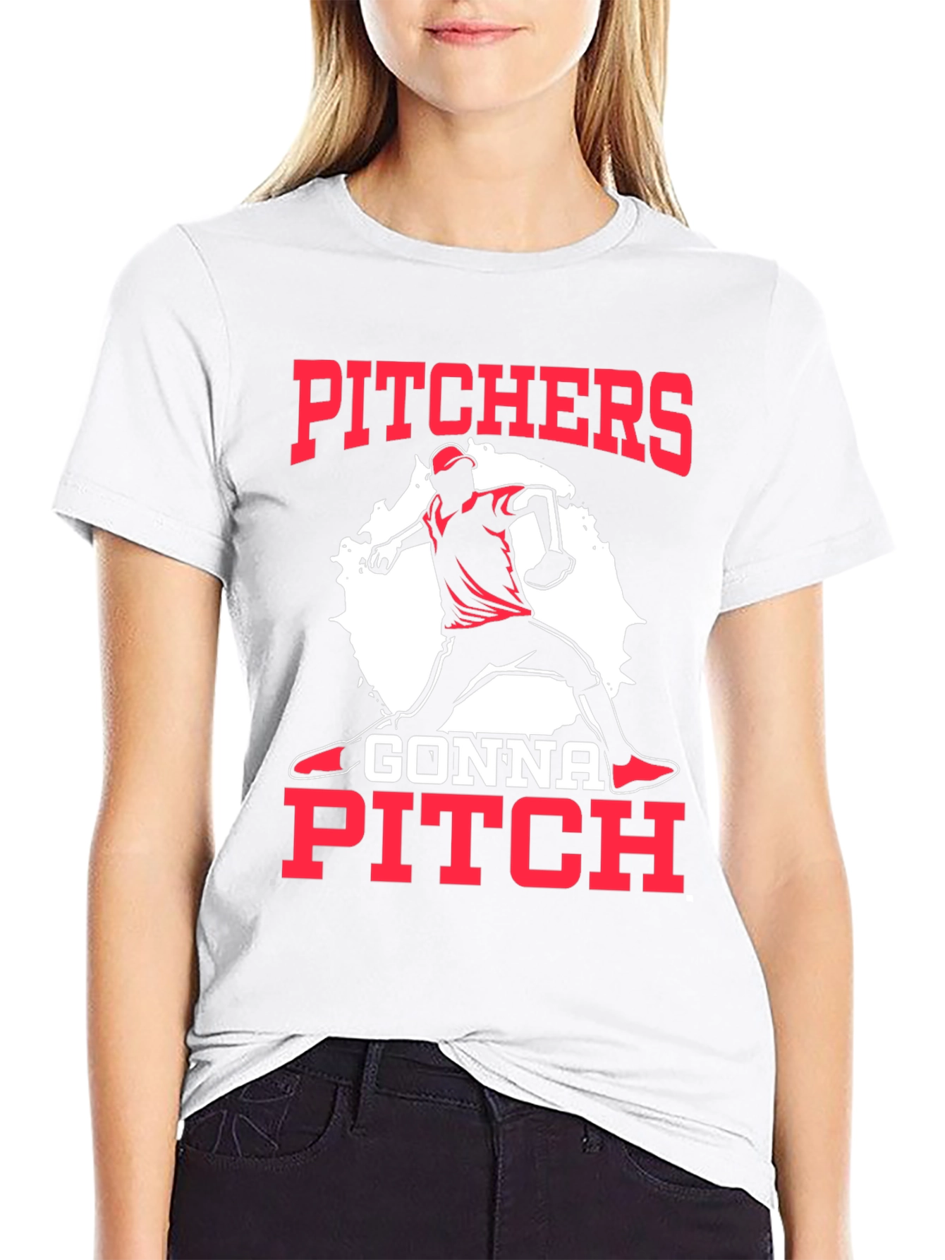 Pitchers Gonna Pitch Baseball T-Shirt