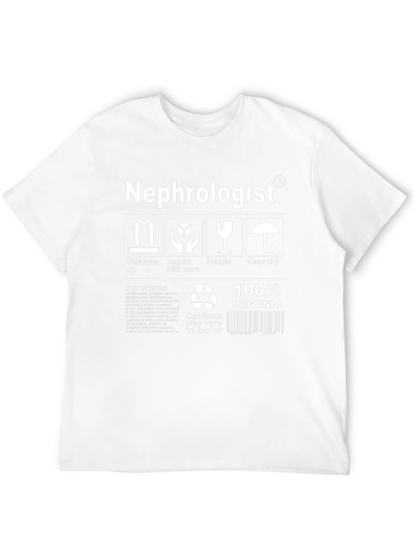 Nephrologist Organic T-Shirt: Handle with Care