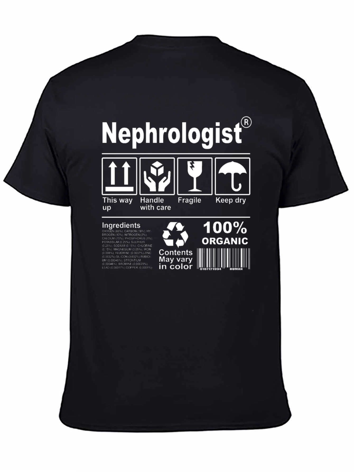 Nephrologist Organic T-Shirt: Handle with Care