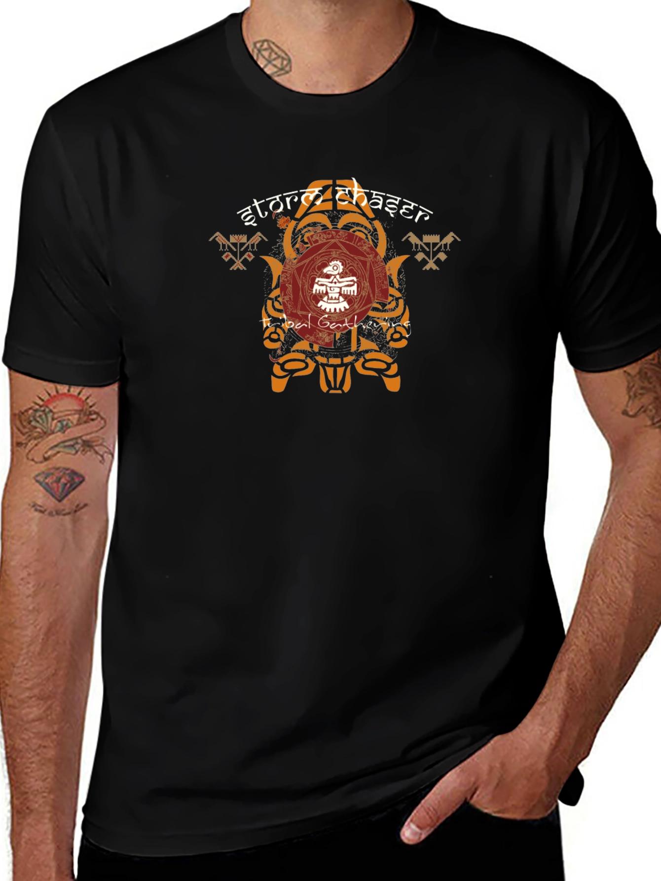 Storm Chaser Tribal Design T-Shirt