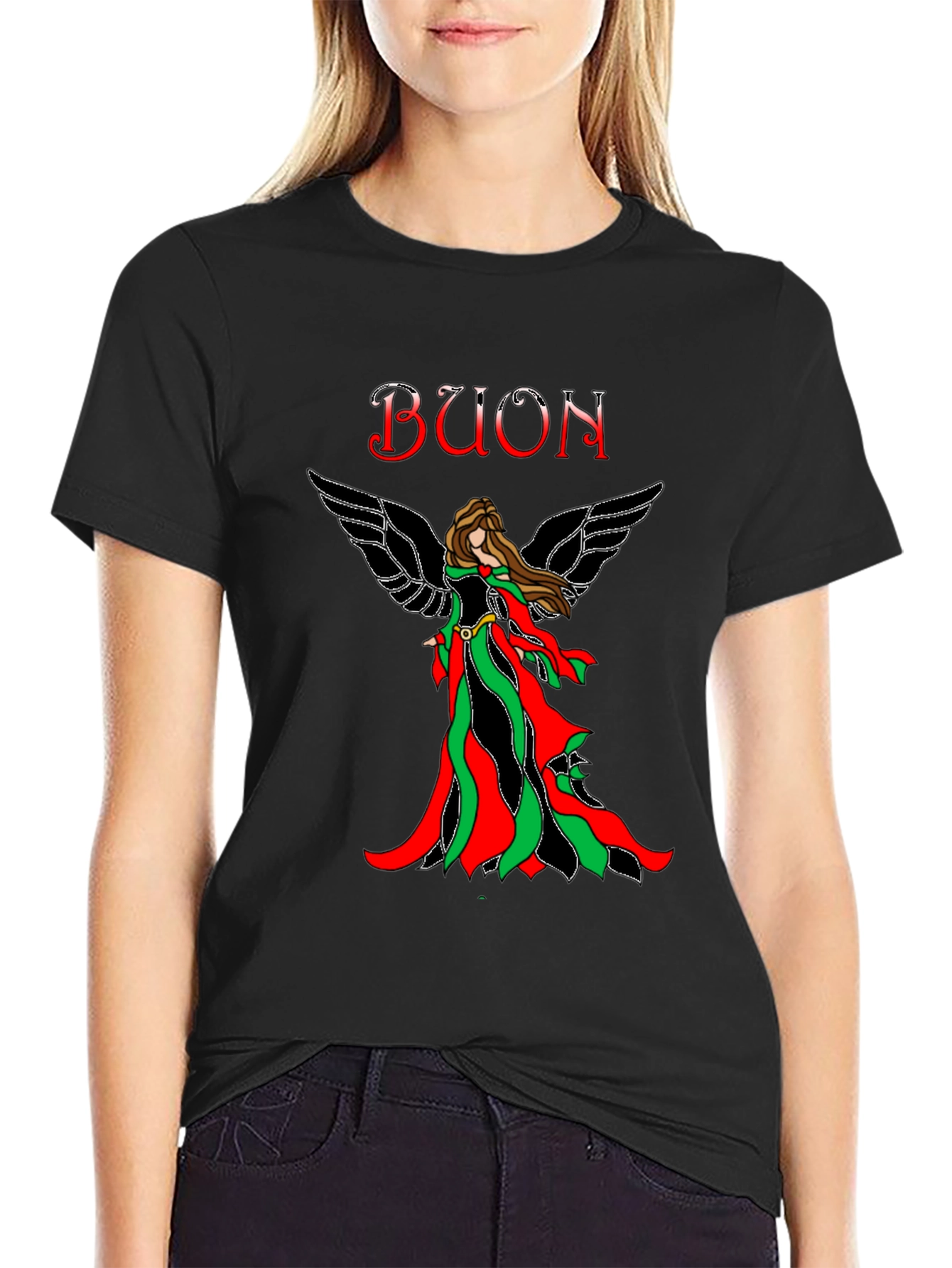 Italian Christmas Angel T-Shirt Buon Natale