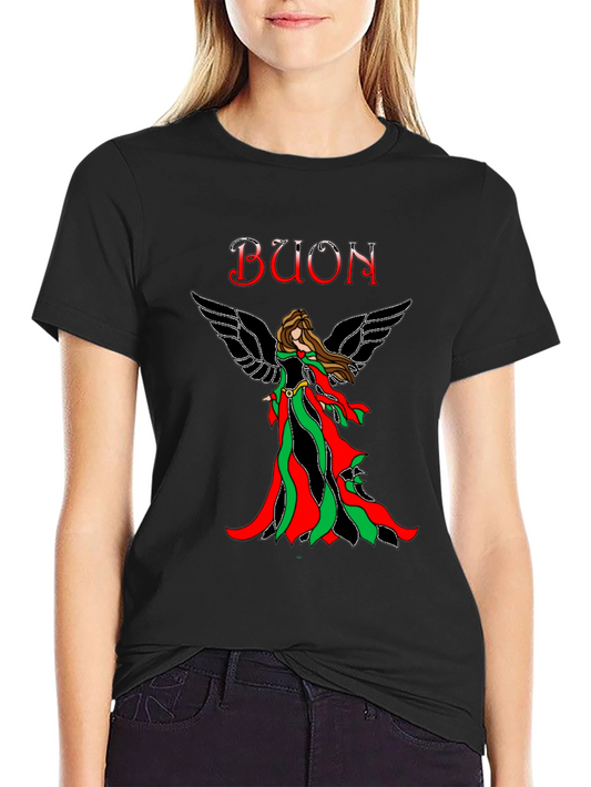 Italian Christmas Angel T-Shirt Buon Natale