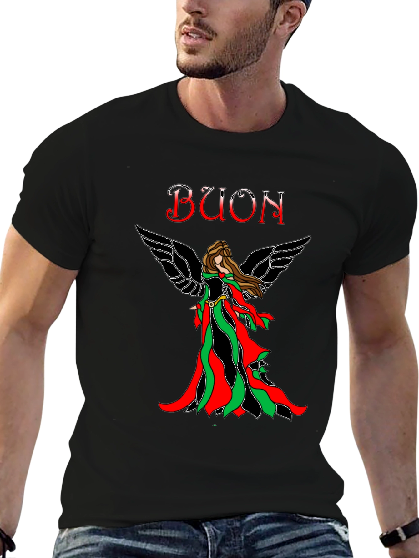 Italian Christmas Angel T-Shirt Buon Natale