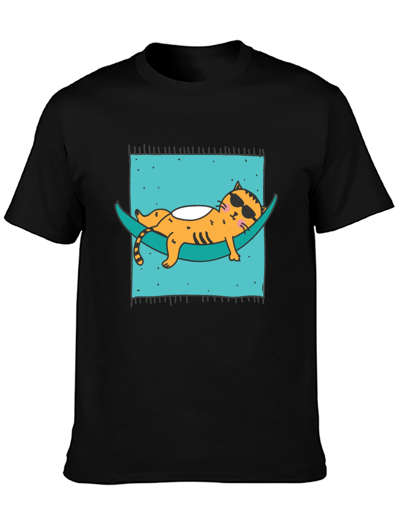 Relaxed Cat Hammock T-Shirt - Cool & Comfortable