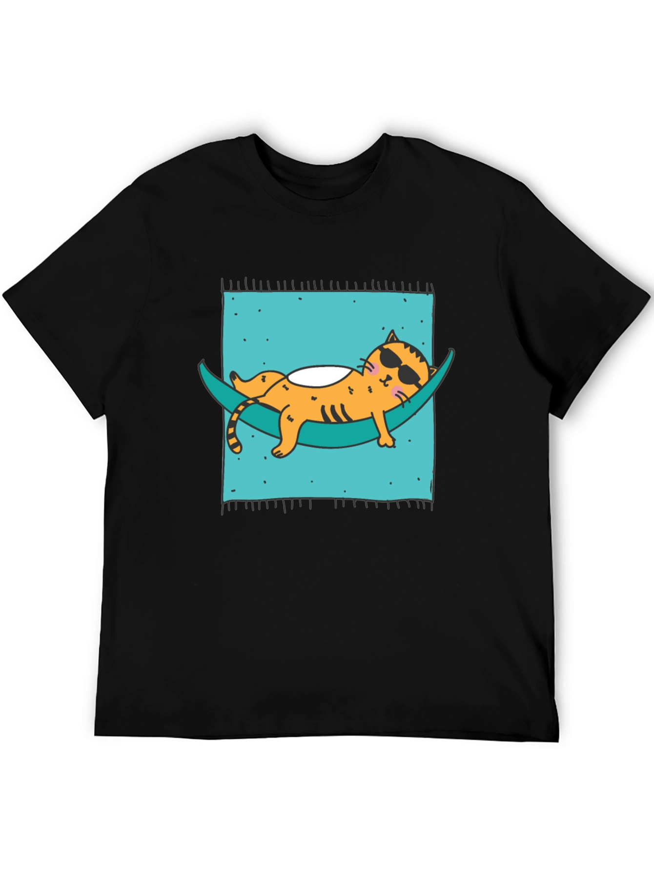 Relaxed Cat Hammock T-Shirt - Cool & Comfortable