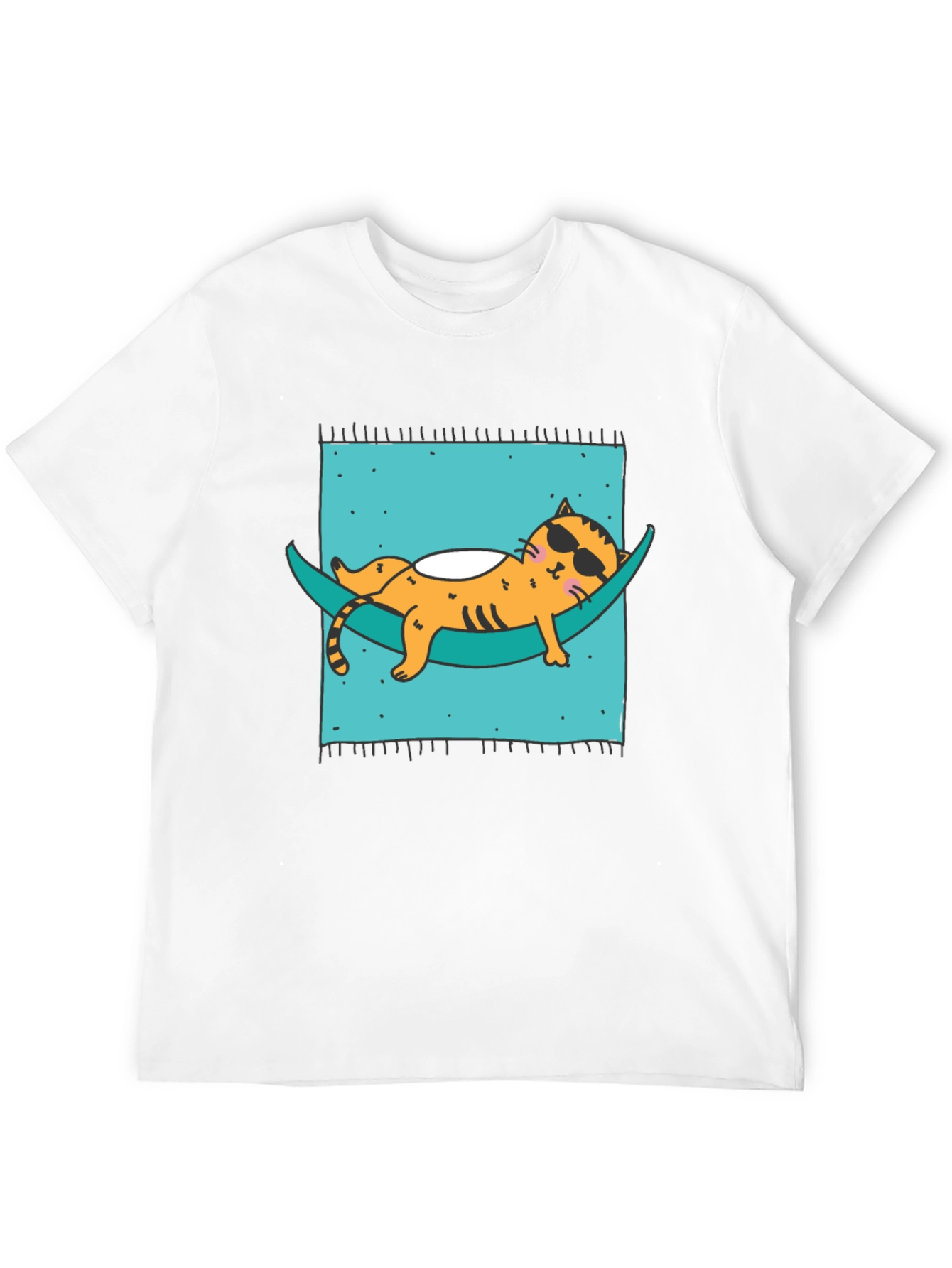 Relaxed Cat Hammock T-Shirt - Cool & Comfortable
