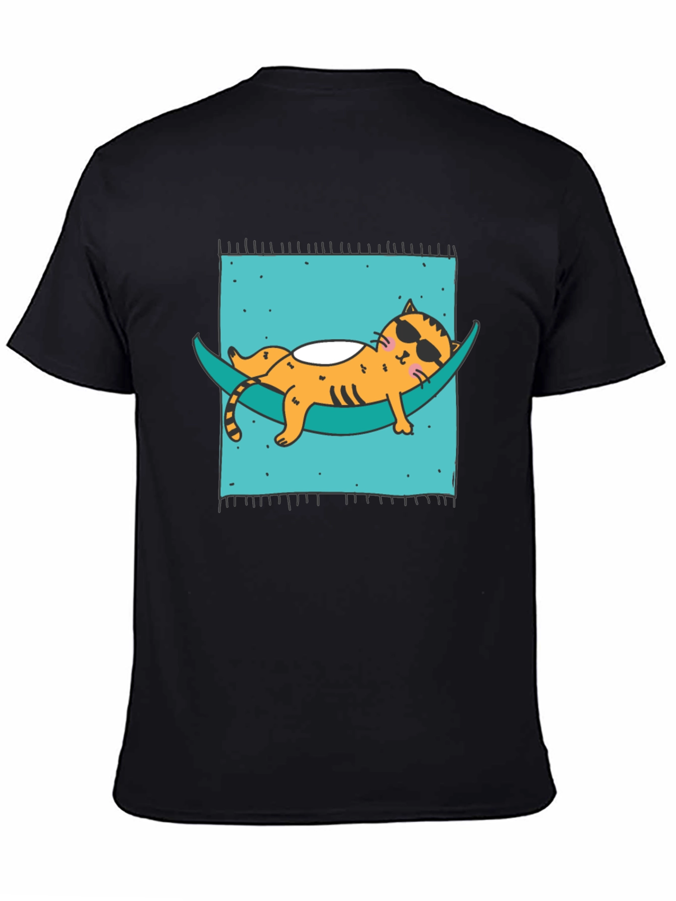 Relaxed Cat Hammock T-Shirt - Cool & Comfortable