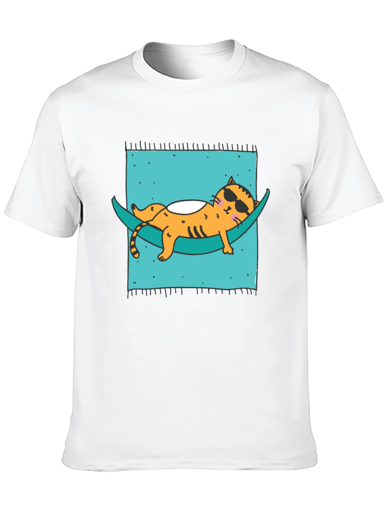 Relaxed Cat Hammock T-Shirt - Cool & Comfortable