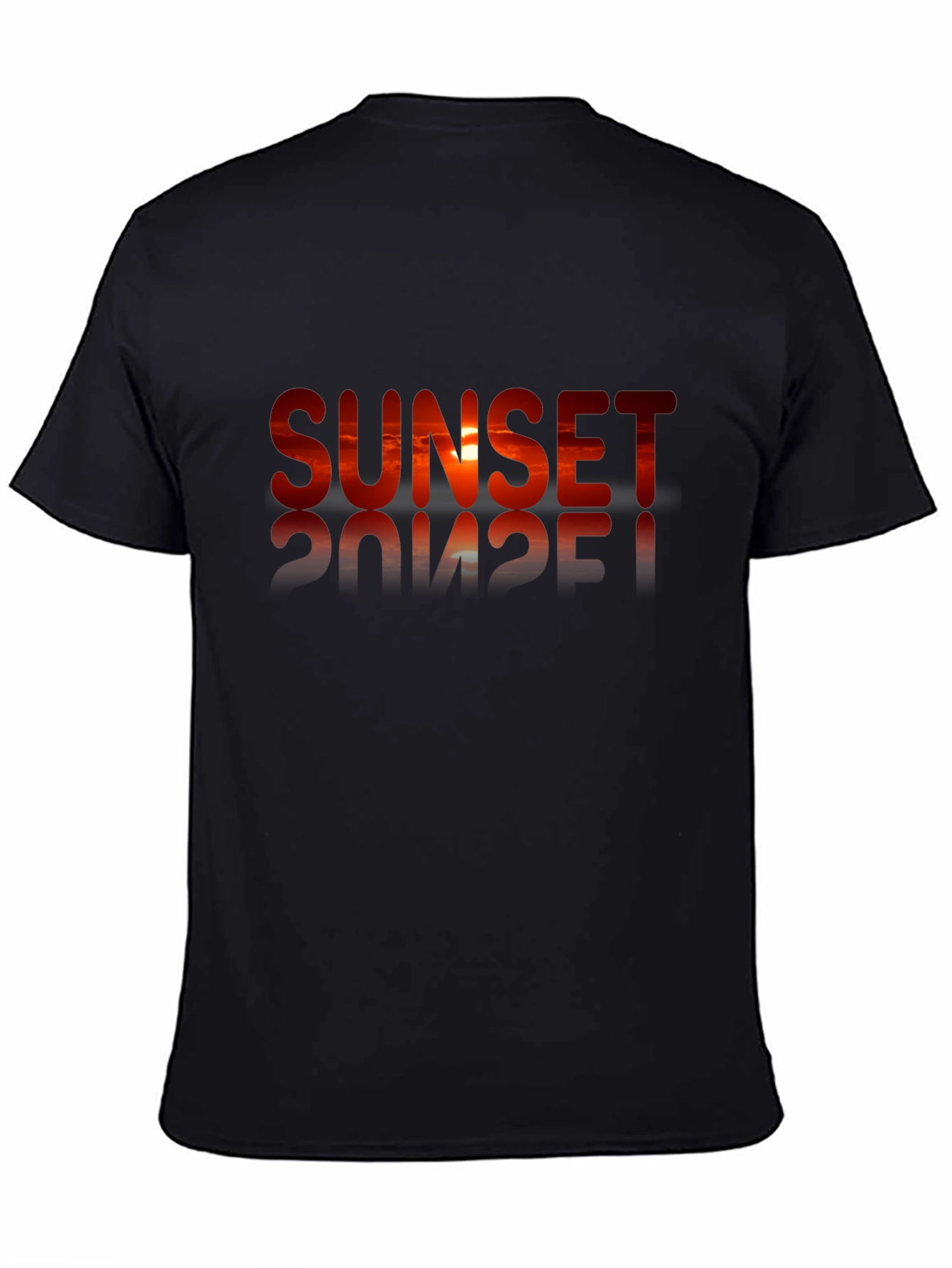 Sunset Graphic Black T-Shirt