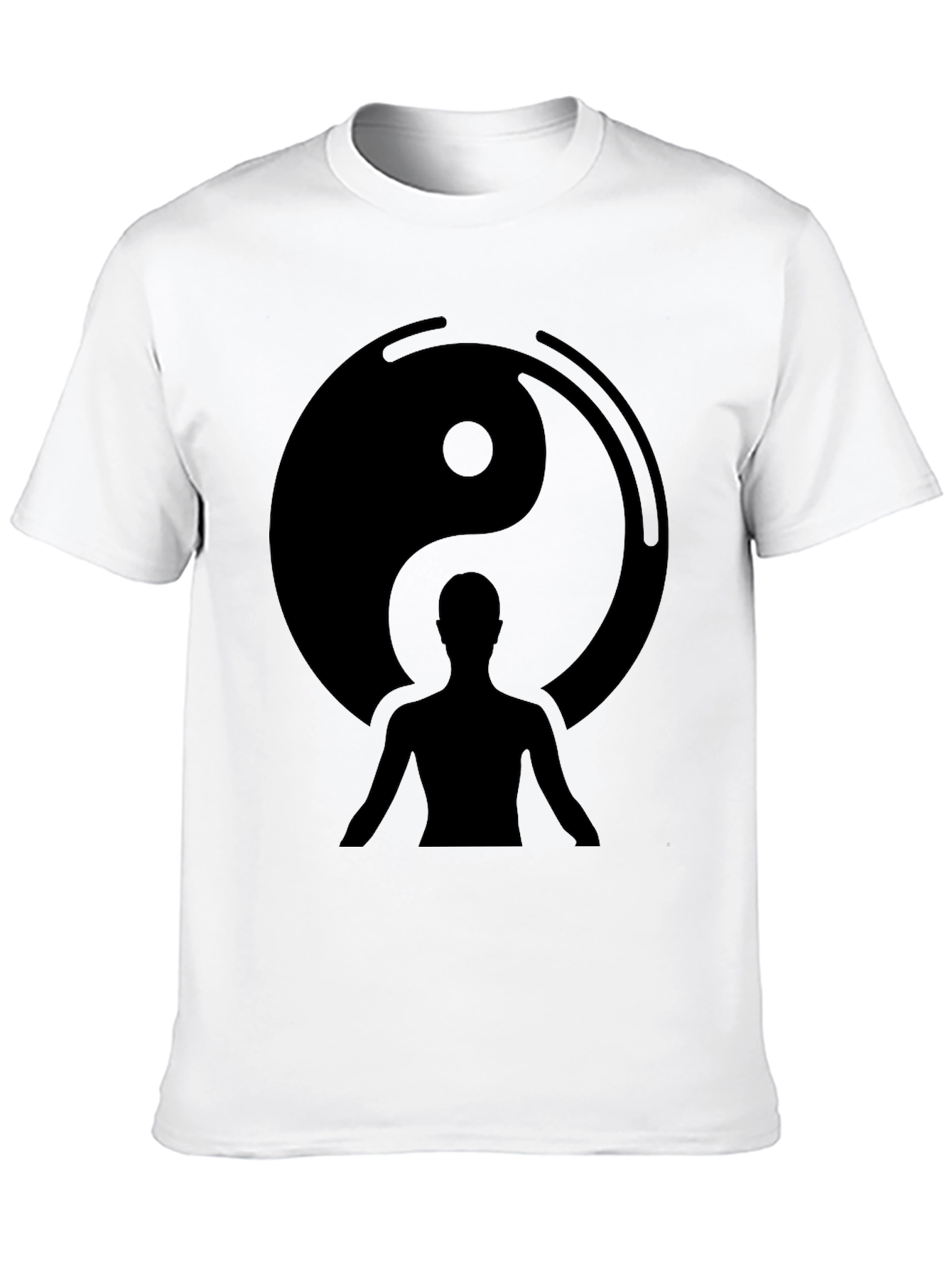 Yin Yang Balance Black Graphic Tee
