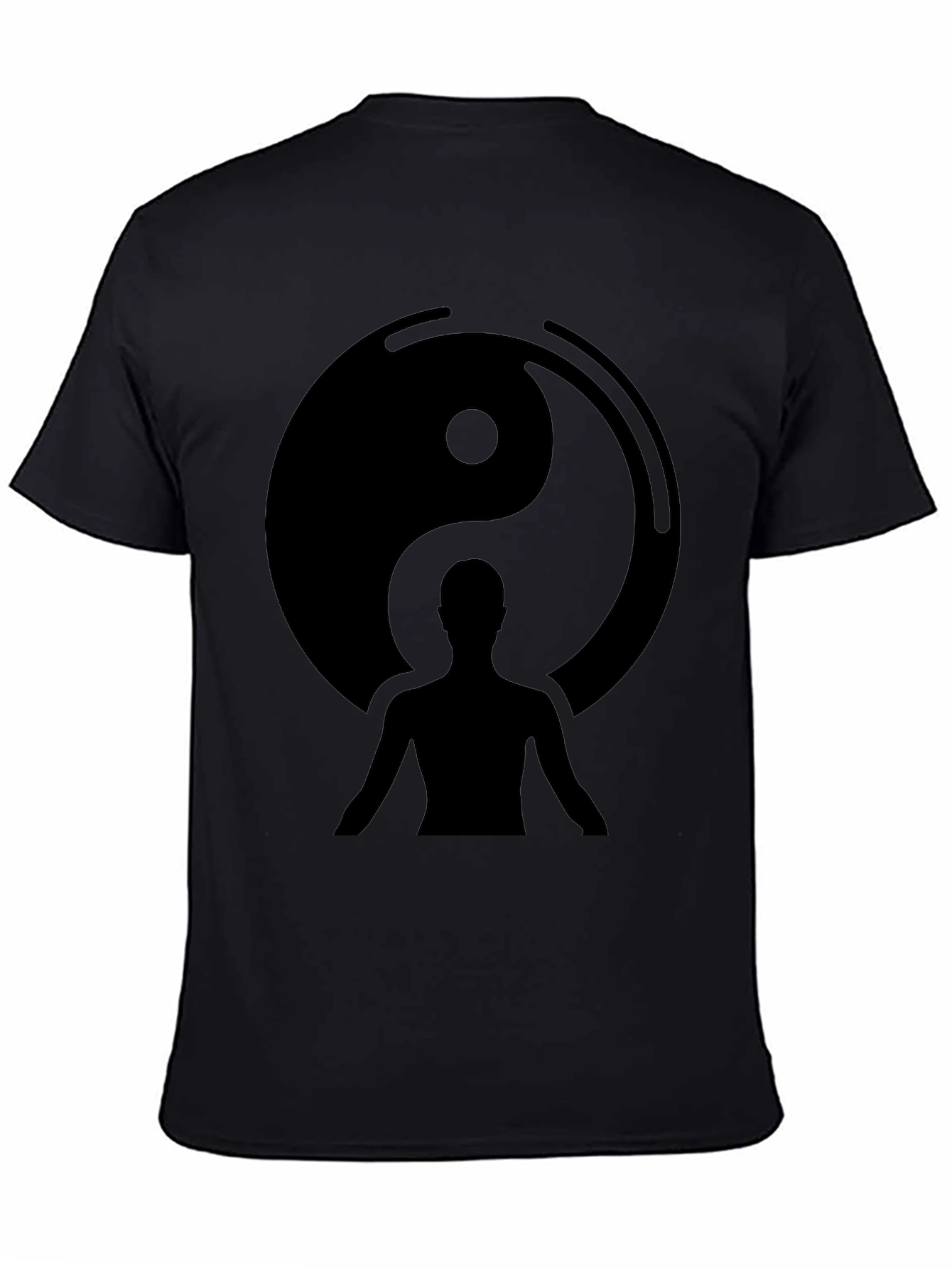 Yin Yang Balance Black Graphic Tee