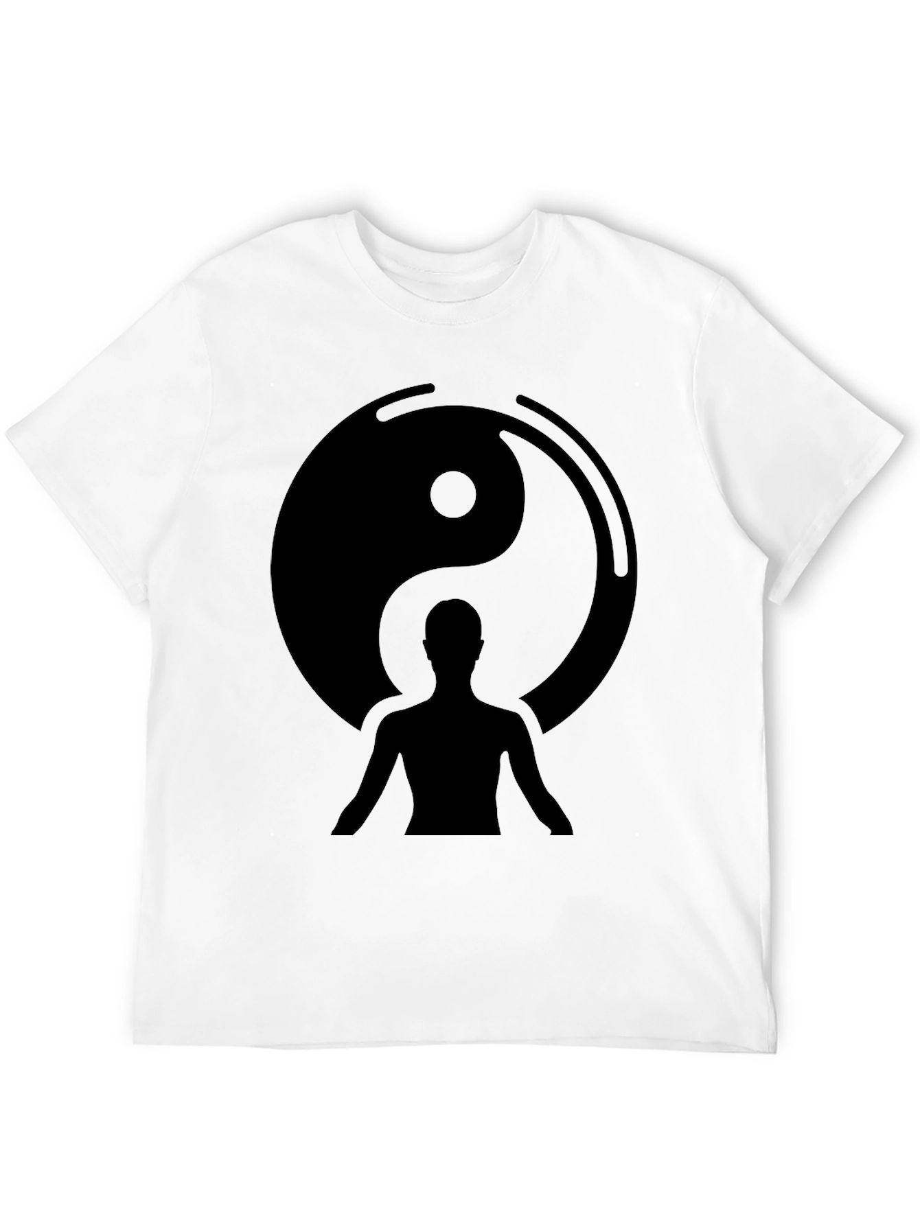 Yin Yang Balance Black Graphic Tee