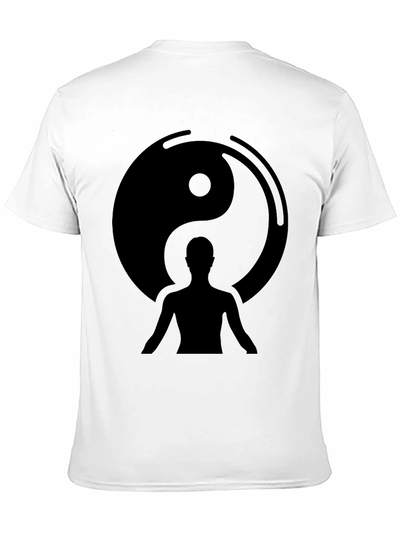 Yin Yang Balance Black Graphic Tee