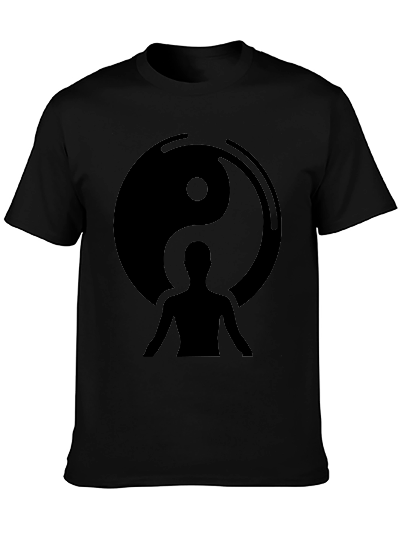 Yin Yang Balance Black Graphic Tee